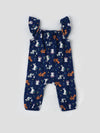 Comfy & Skin-friendly Full Printed Jumpsuit for Girls