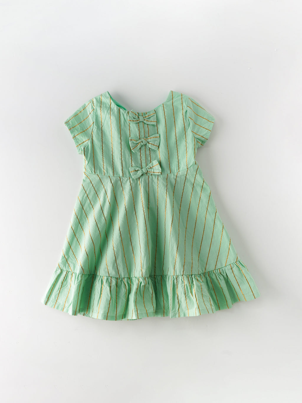 Popees Striped Back Open Frock (1-8 Years) for Girls