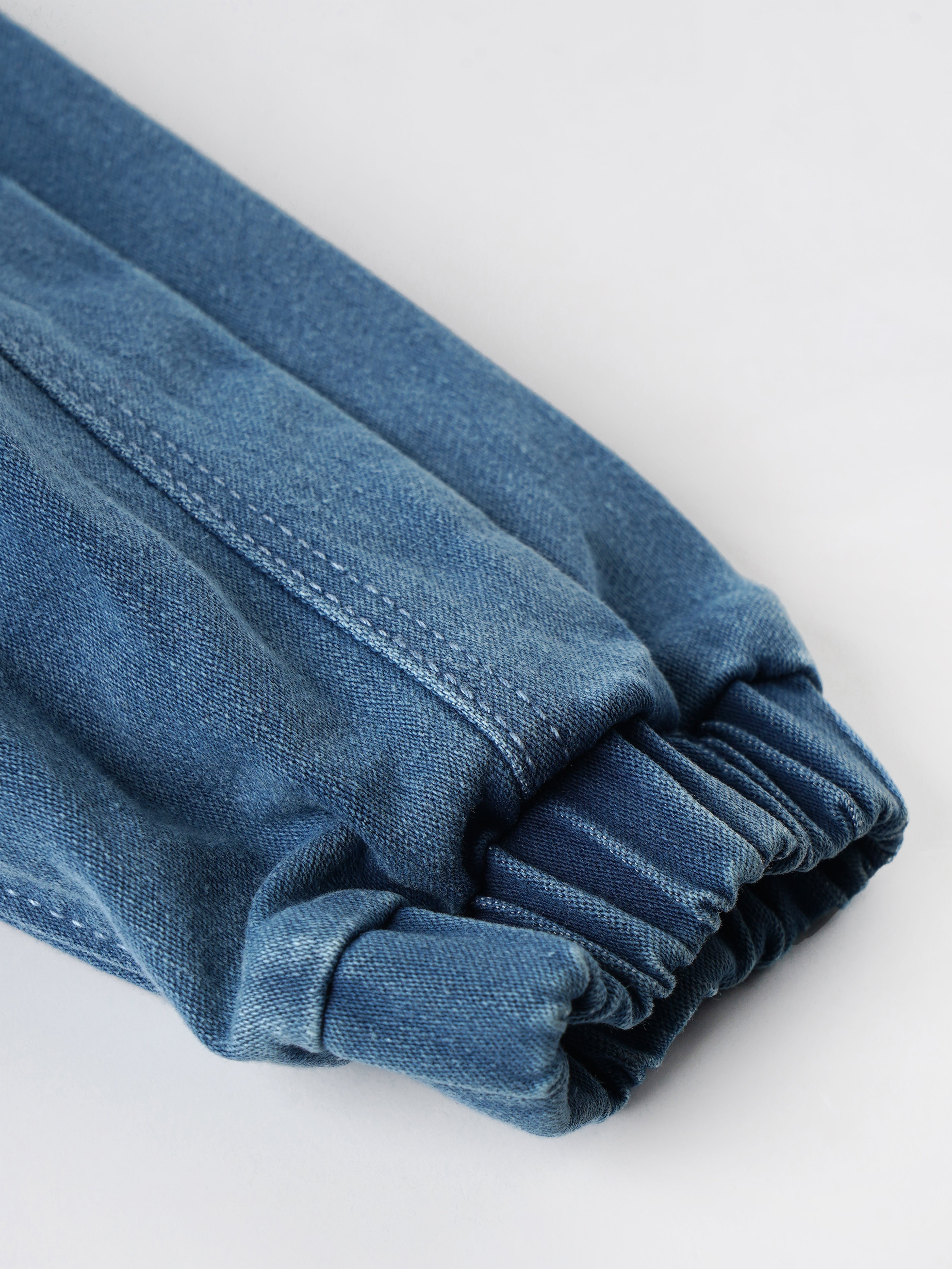 Popees Boys Stretch Denim Joggers with Character Patch| 1-8 Years