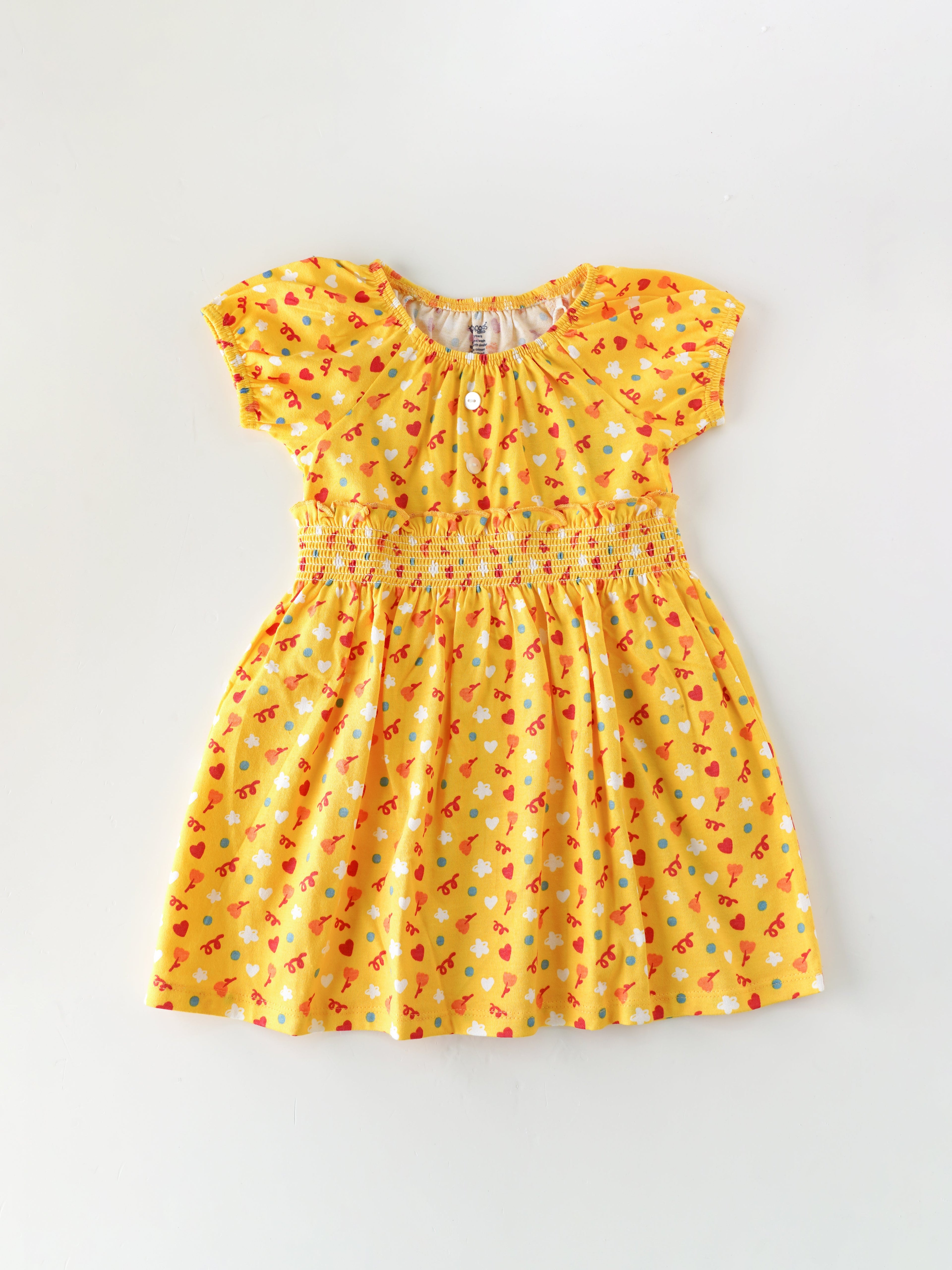 Trendy & Comfy Printed  Dress for Girls