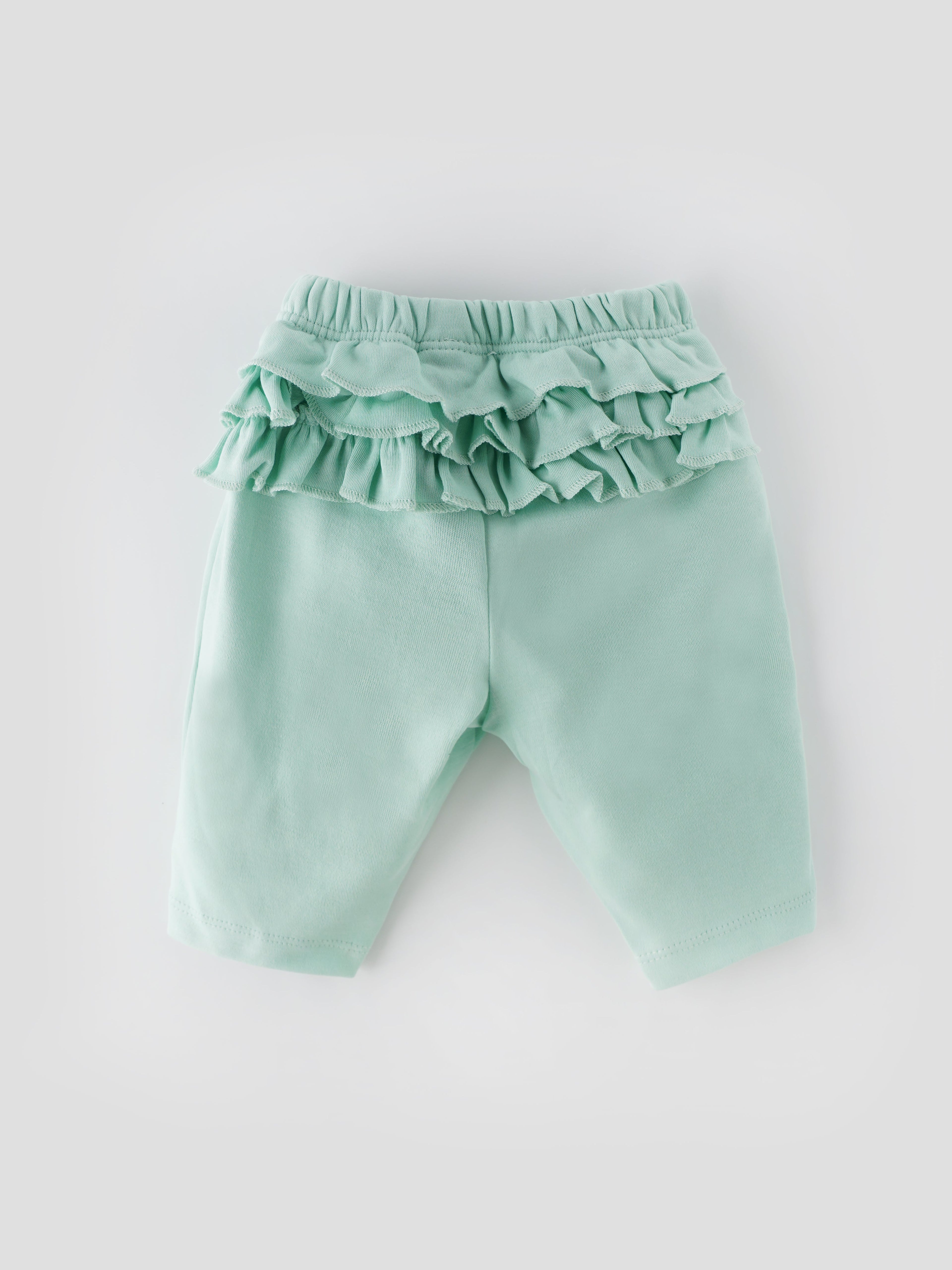 Popees Skin-friendly & Comfy Pants (0-9 Months) for Newborn Girls - Pack of 2
