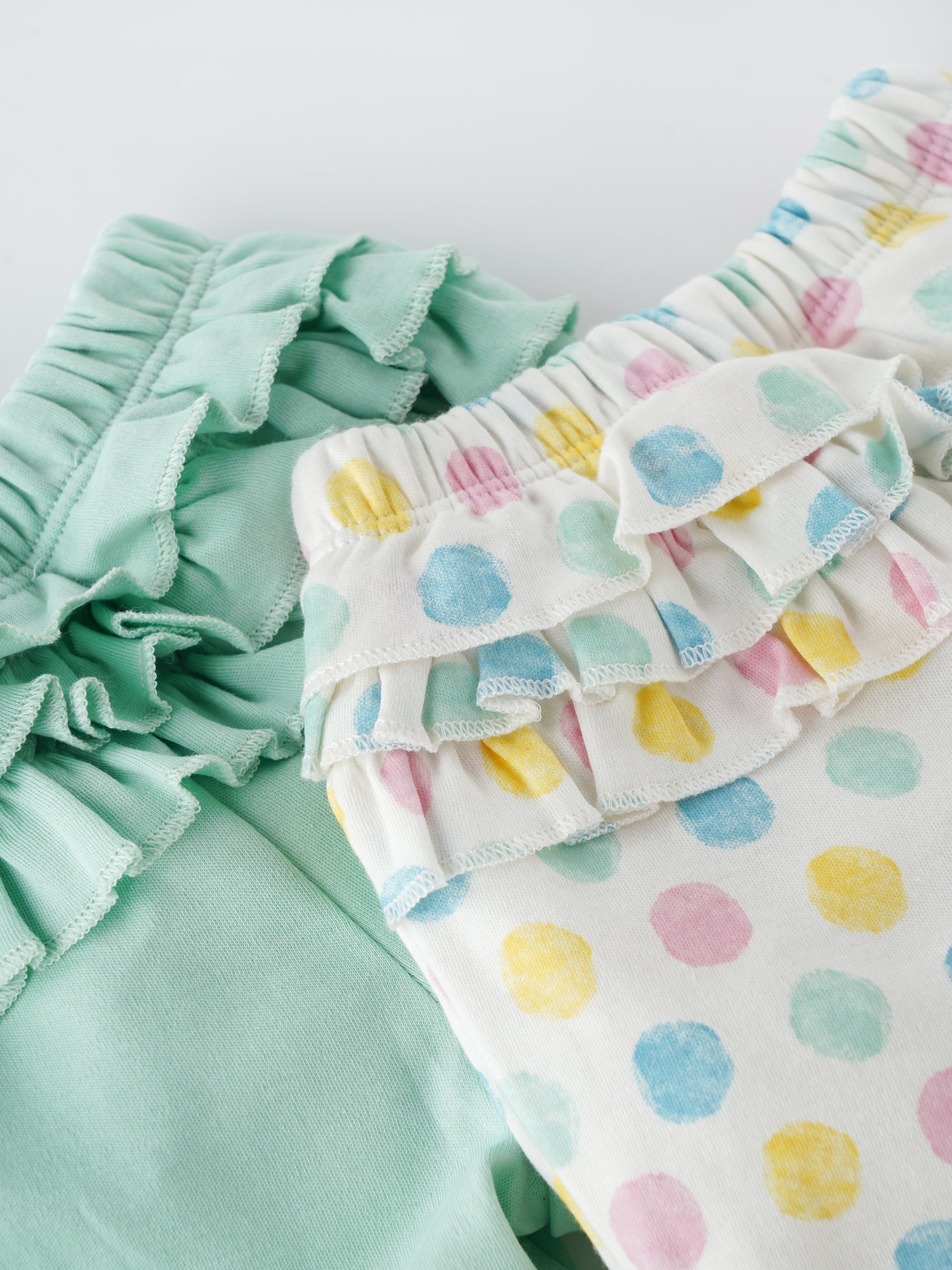 Popees Skin-friendly & Comfy Pants (0-9 Months) for Newborn Girls - Pack of 2