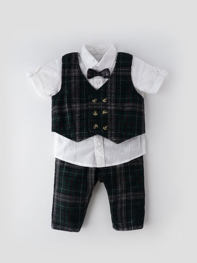 Stylish Party-Wear Coordinated Set for Boys