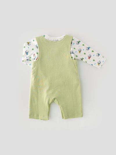 Trendy & Adorable Dungaree Set for Newborn Boys