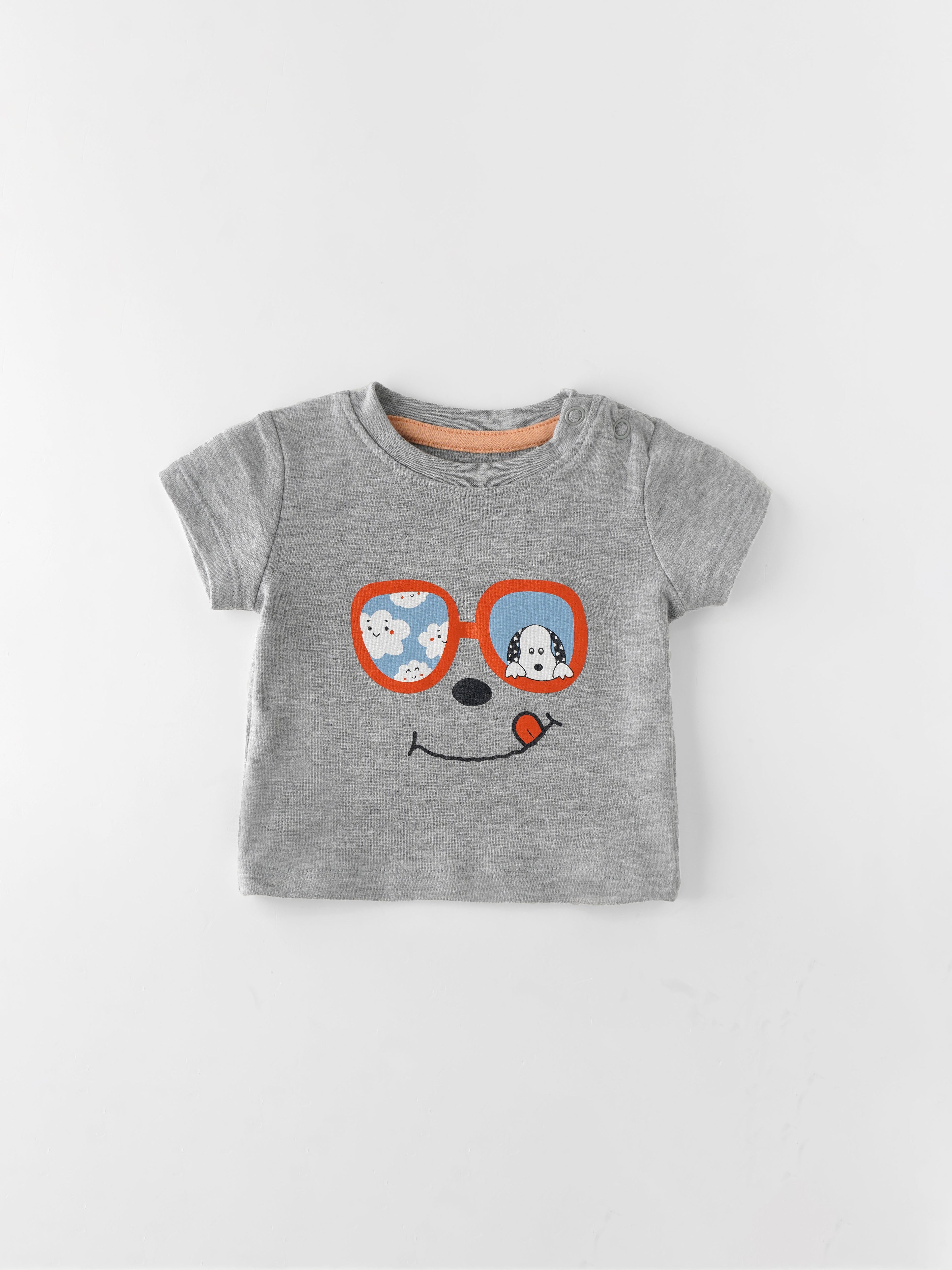 Popees Skin-friendly & Comfy T-Shirt (0-9 Months) for Boys