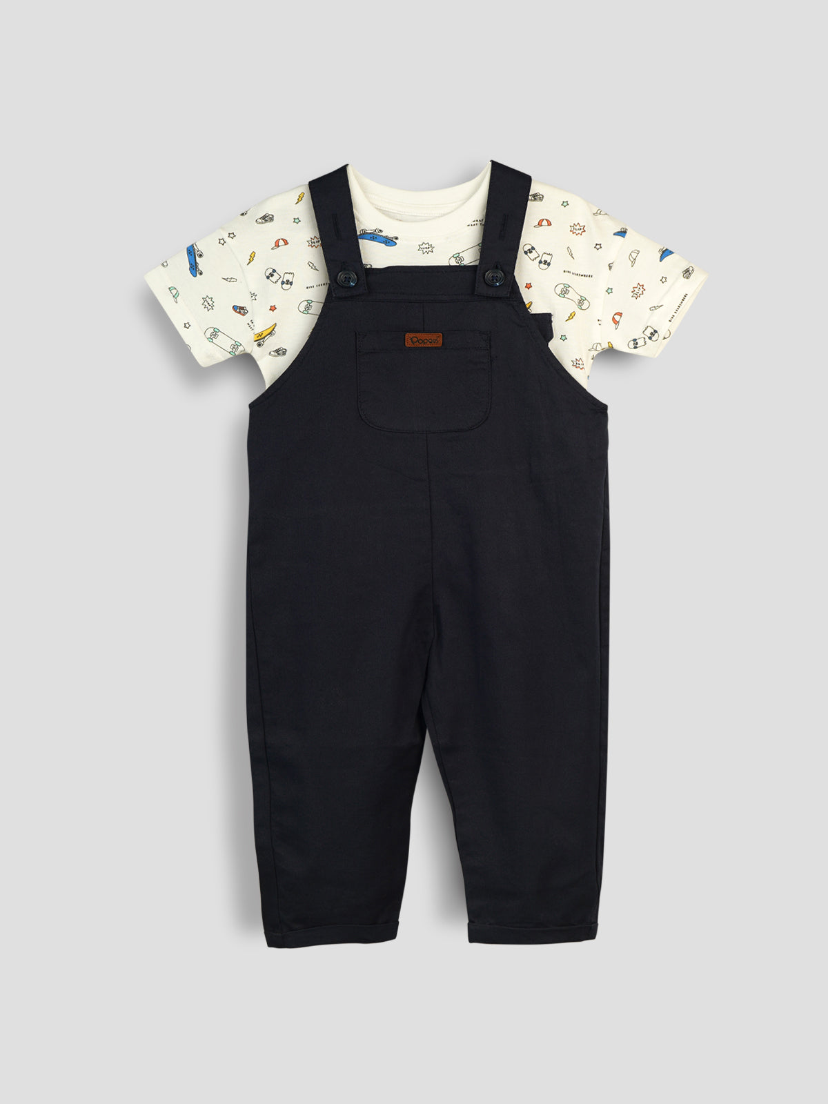Popees Stylish & Comfy Dungaree Set (1-8 Years) for Boys