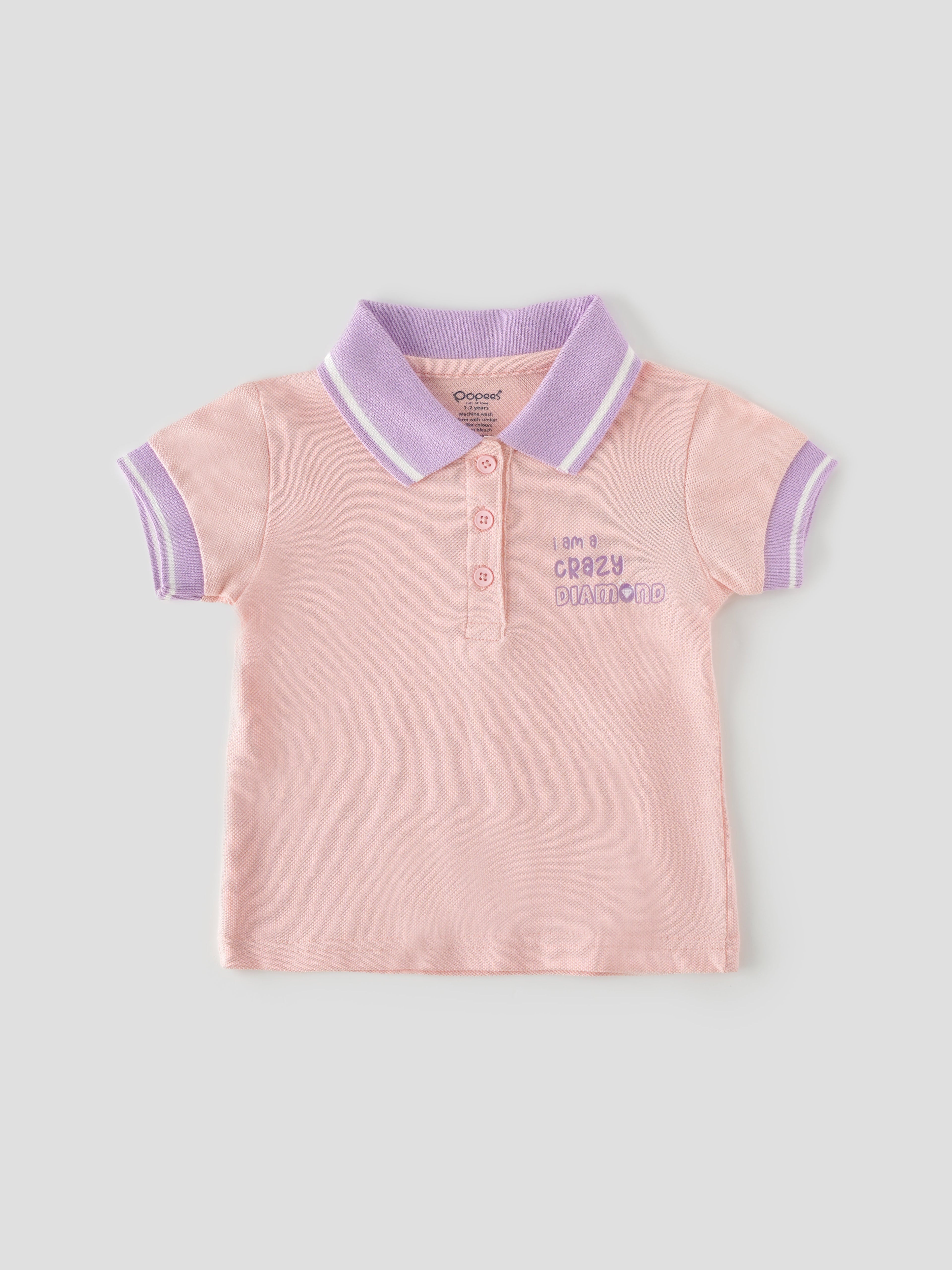 Popees Fashionable T-Shirt (1–8 Years) for Girls – Soft Fabric & Modern Style