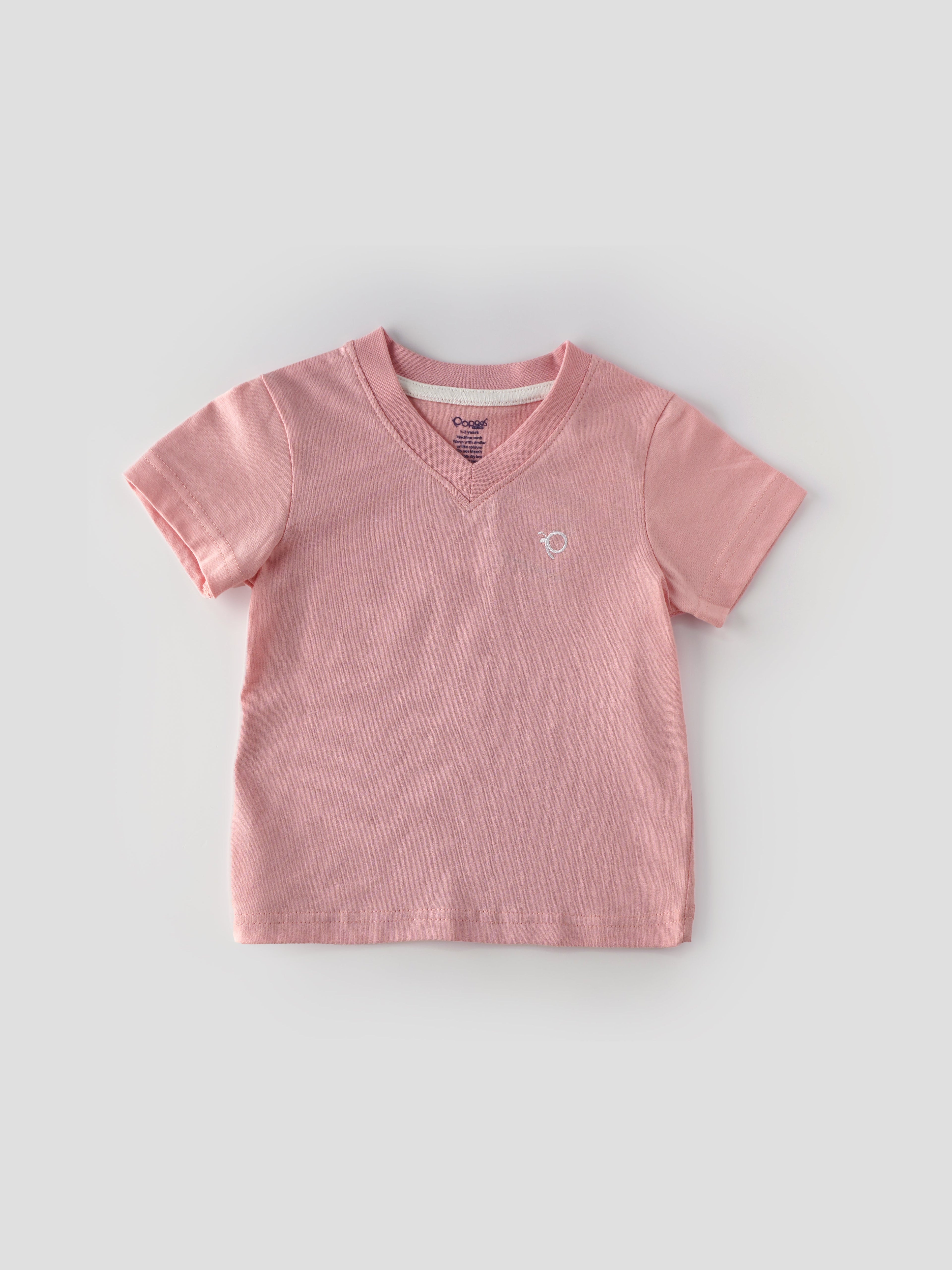 Popees Stylish V-Neck T-Shirt (1–8 Years) for Girls – Comfy & Fashionable