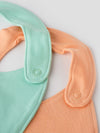 Knitted Cotton Combo Bibs for Little Ones 2PCS