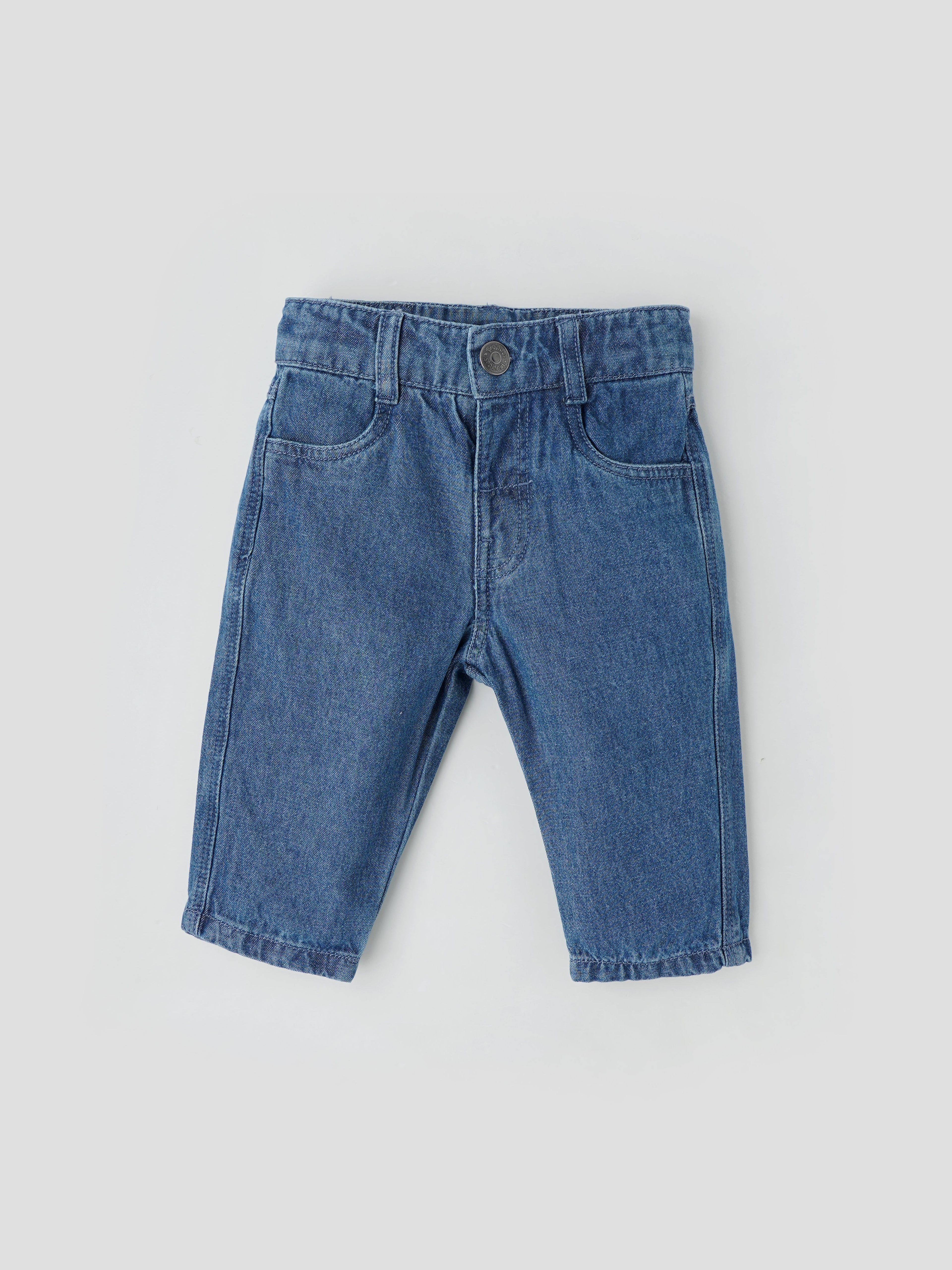 Popees Comfy Denim Pants – Soft, Durable & Easy-to-Wear Everyday Essential (3-36 Months) for Baby Boys