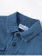 Popees Baby Boys Full Sleeve Denim Shirt| Blue| 3-36 Months
