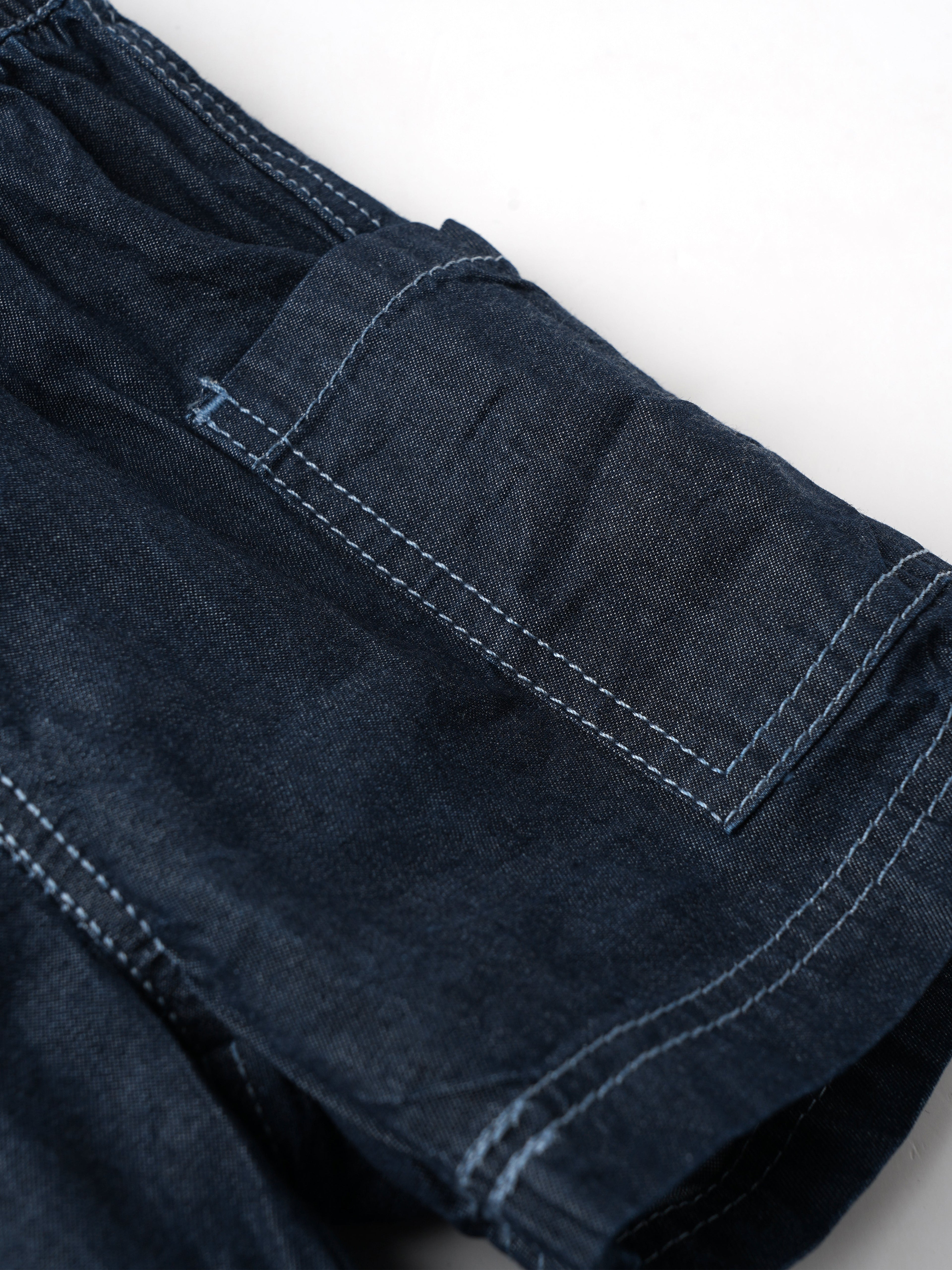 Popees Fashionable Denim Shorts With Pocket (3-36 Months) for Boys