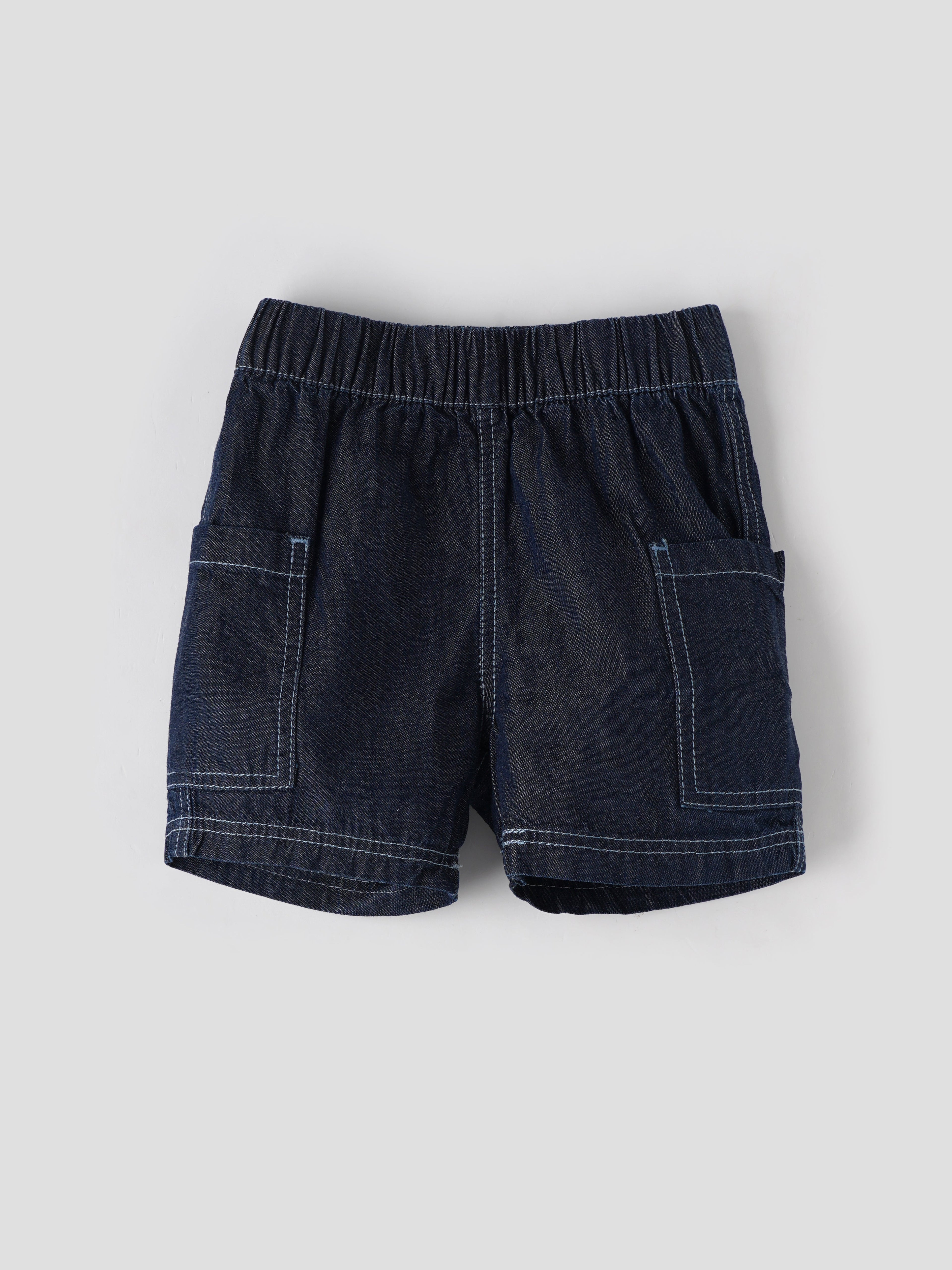 Popees Fashionable Denim Shorts With Pocket (3-36 Months) for Boys