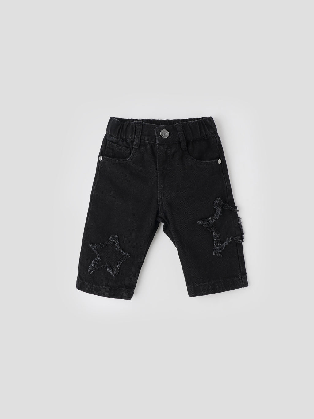 Popees Stylish Black Denim with Star Embroidery (3-36 Months) for Girls