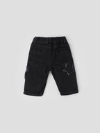 Popees Stylish Black Denim with Star Embroidery (3-36 Months) for Girls