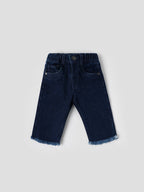 Popees Soft Stretchable Denim with Elastic Waistband Pants (3–36 Months) for Girls