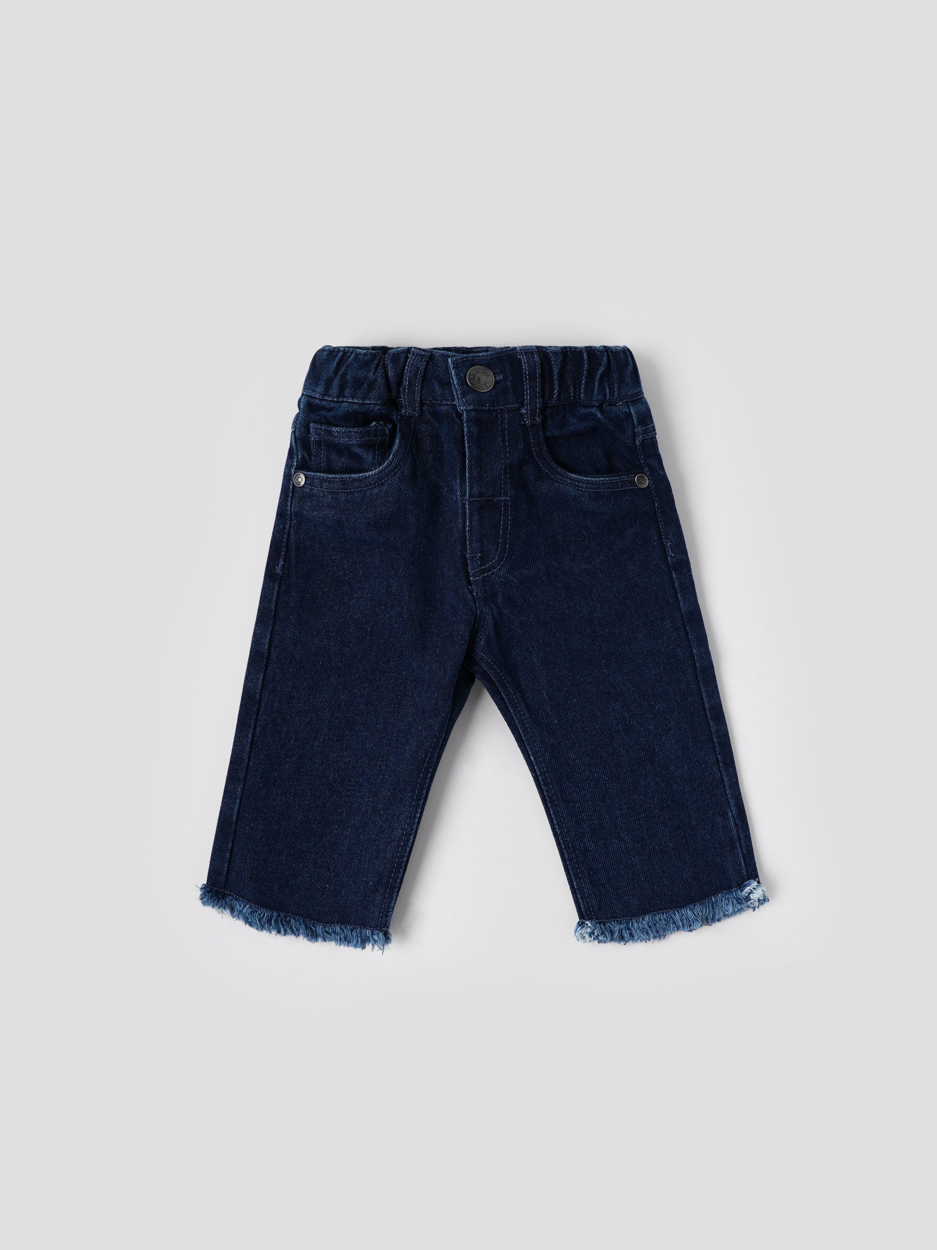 Popees Soft Stretchable Denim with Elastic Waistband Pants (3–36 Months) for Girls