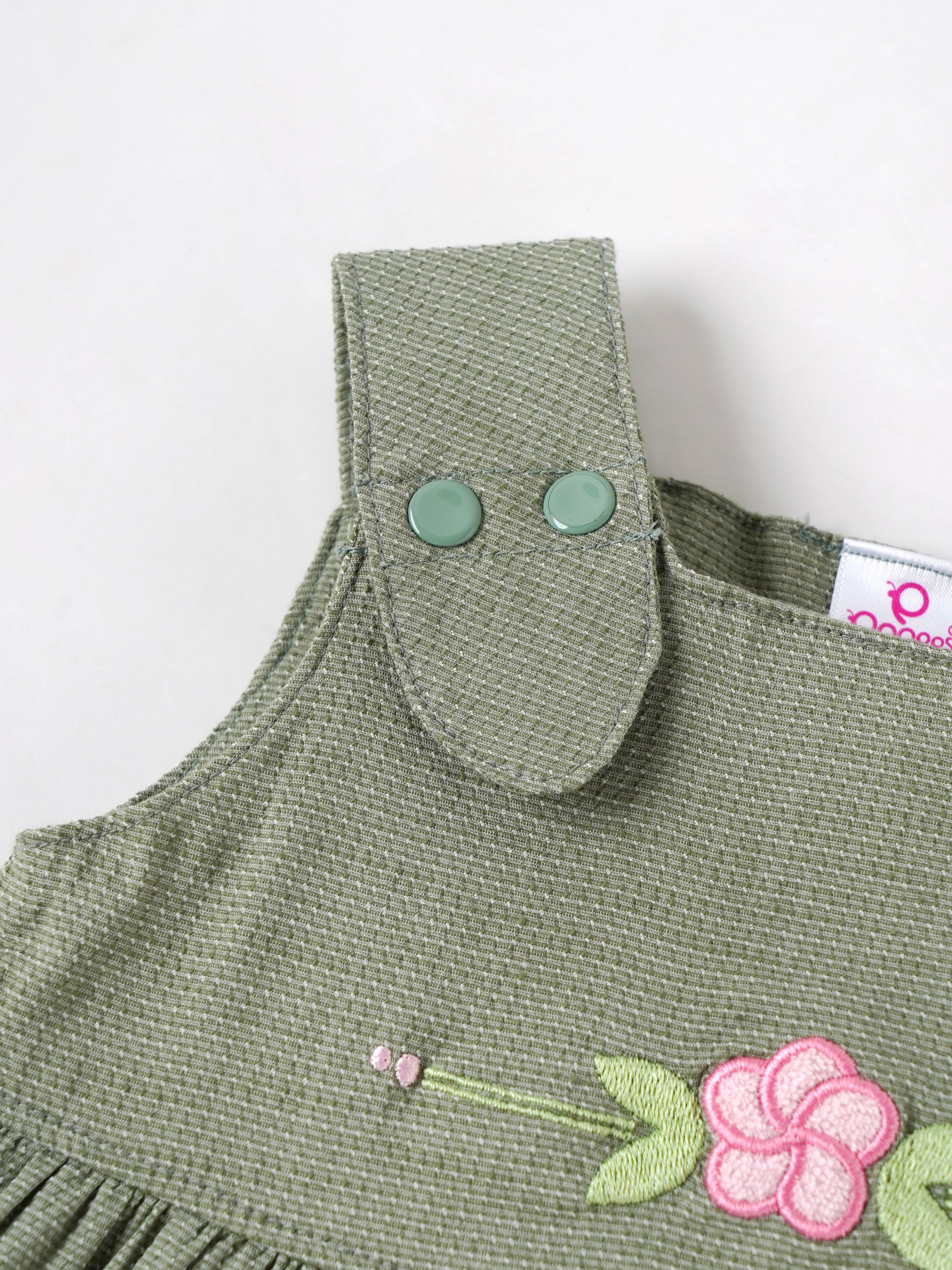 Popees Beautiful & Stylish Floral Embroidered Sleeveless Dress (3-36 Months)for Baby Girls