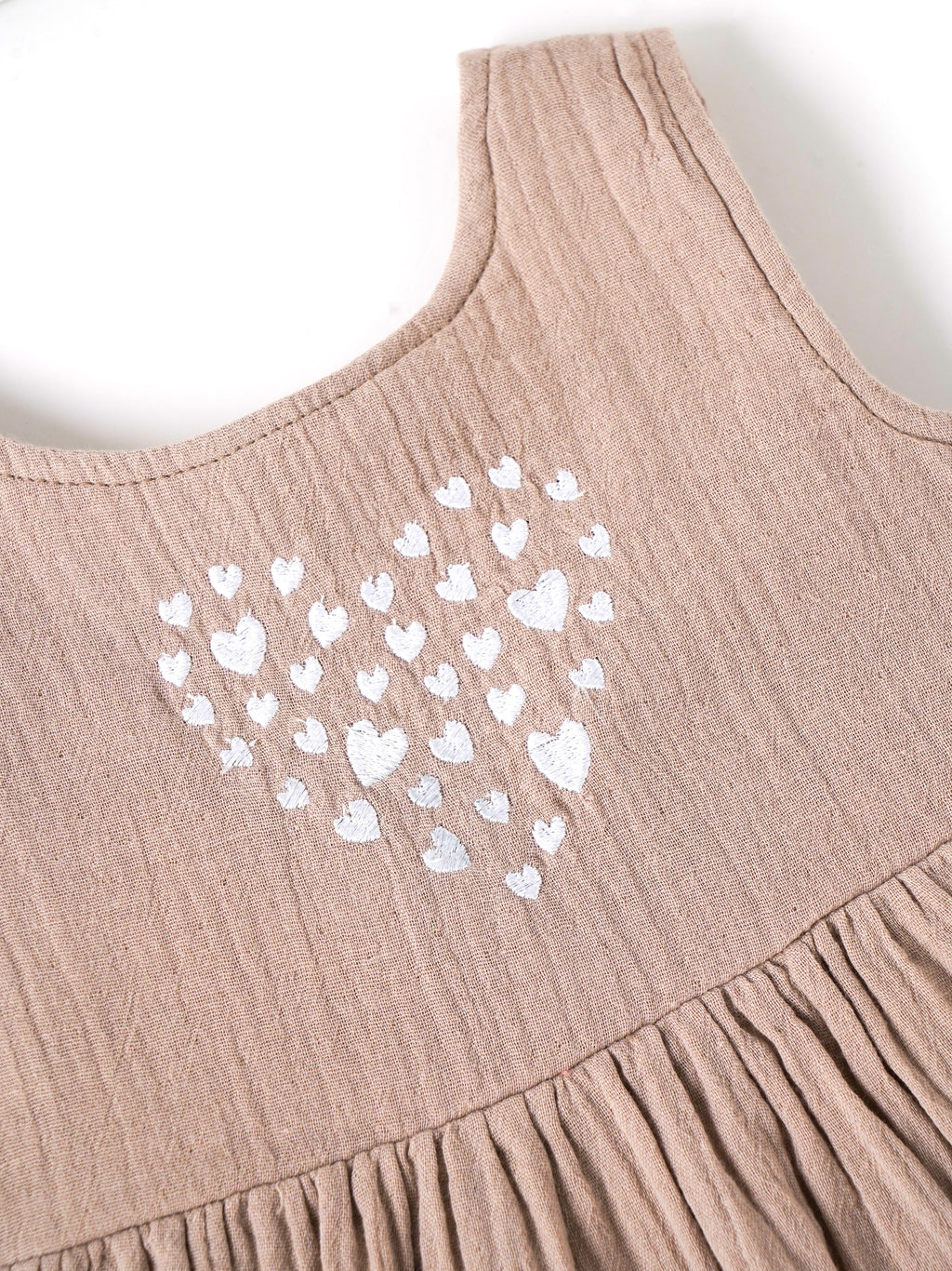 Popees Soft & Stylish Heart Print Sleeveless Dress (3–36 Months)for Baby Girls