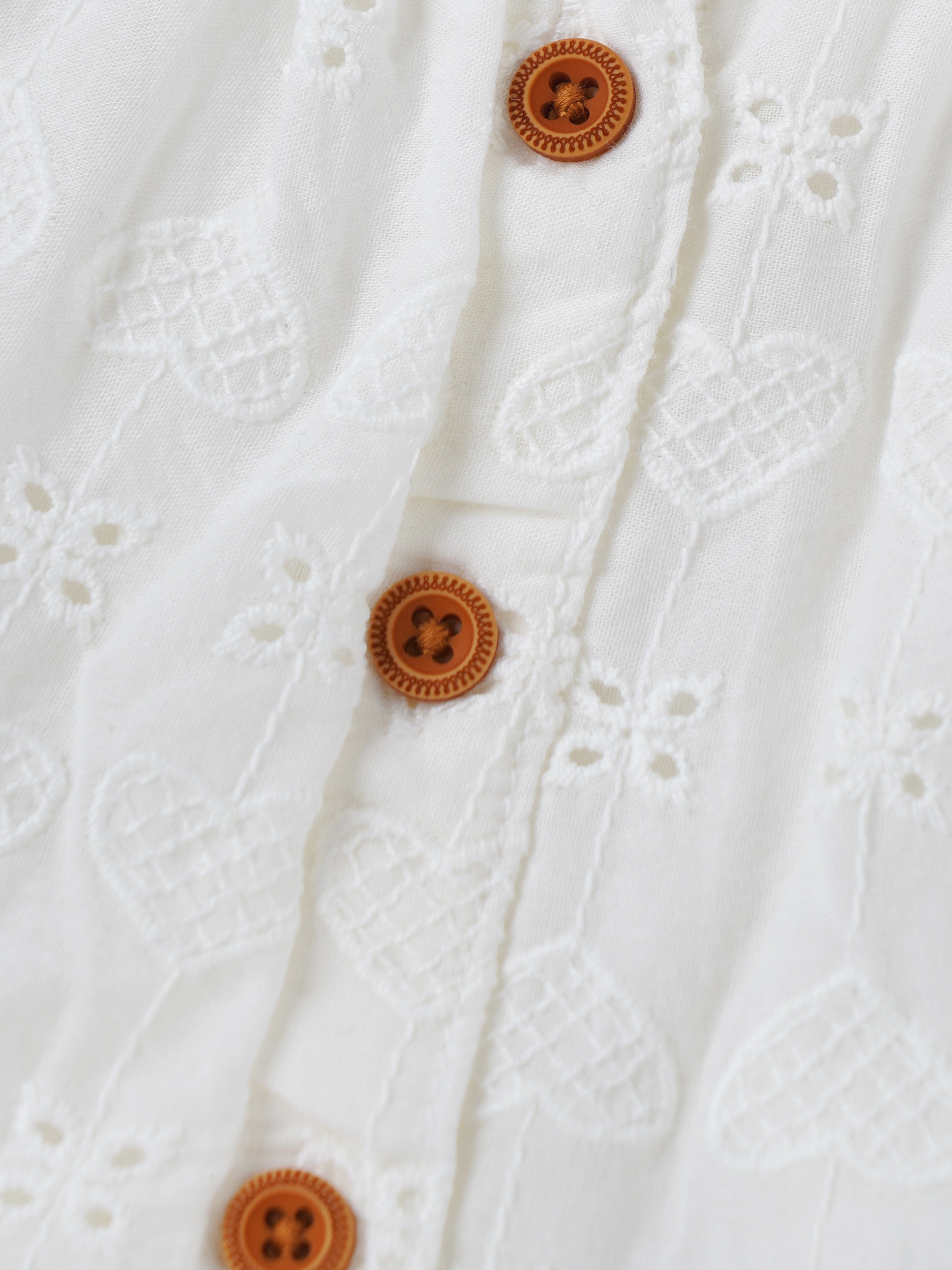 Popees Baby Girls Sleeveless Cotton Top| White| Newborn to 9 Months