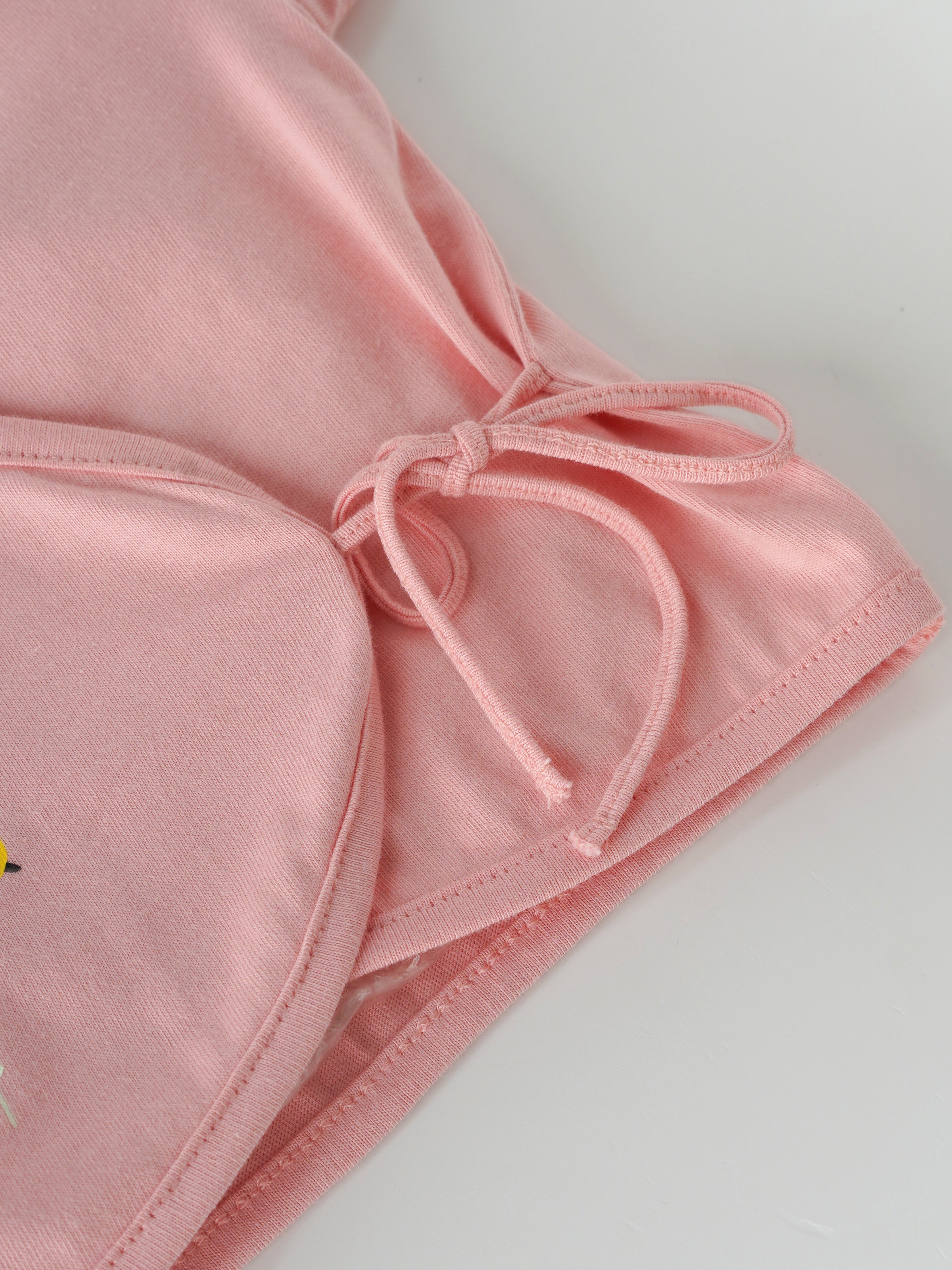 Popees Side Tie Jhabla Top (0–6 Months) for Newborn Girls