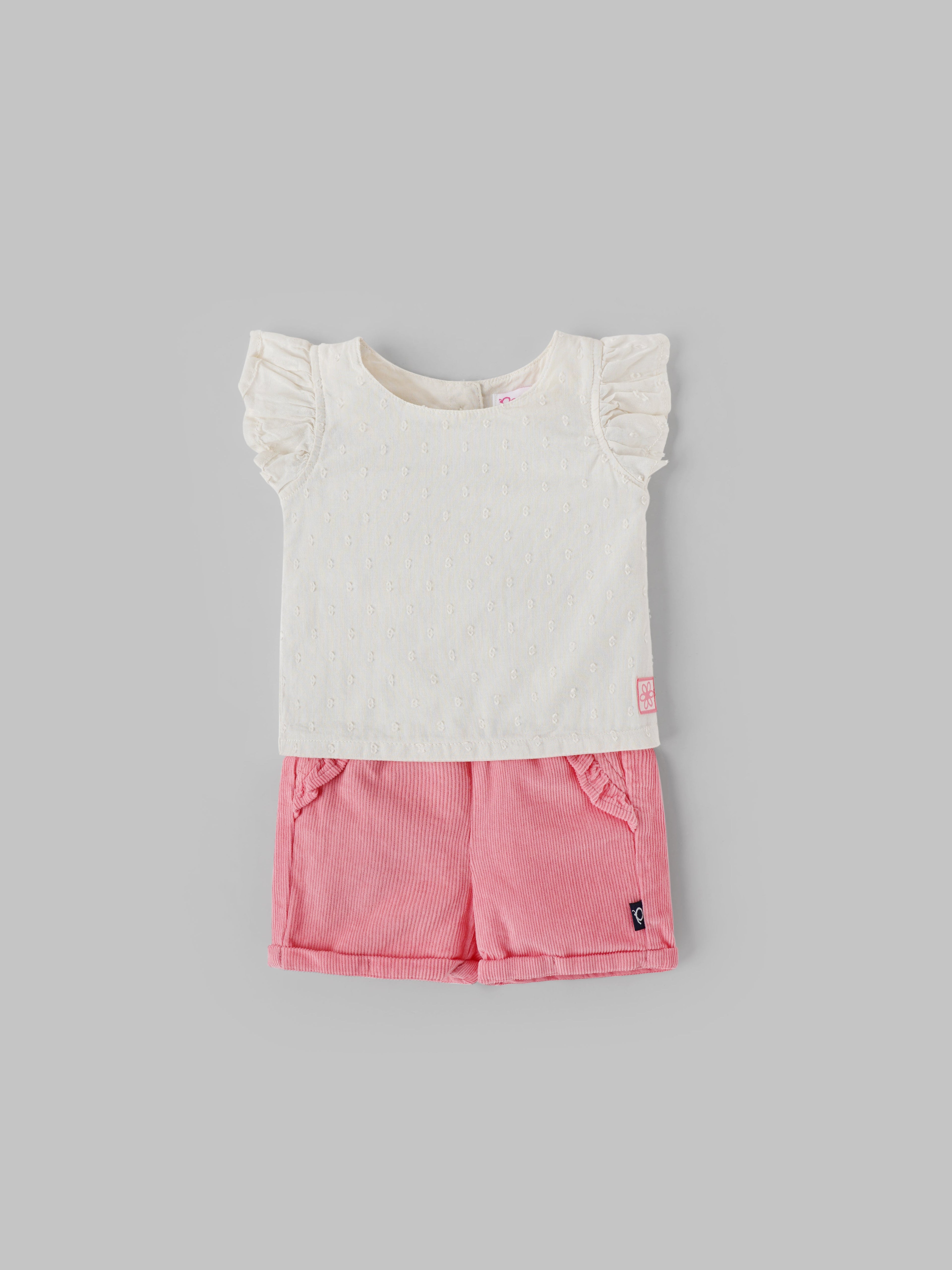 Popees Cotton Coordinated Set for Baby Girls (0–9 Months) – Comfy & Cute Outfit