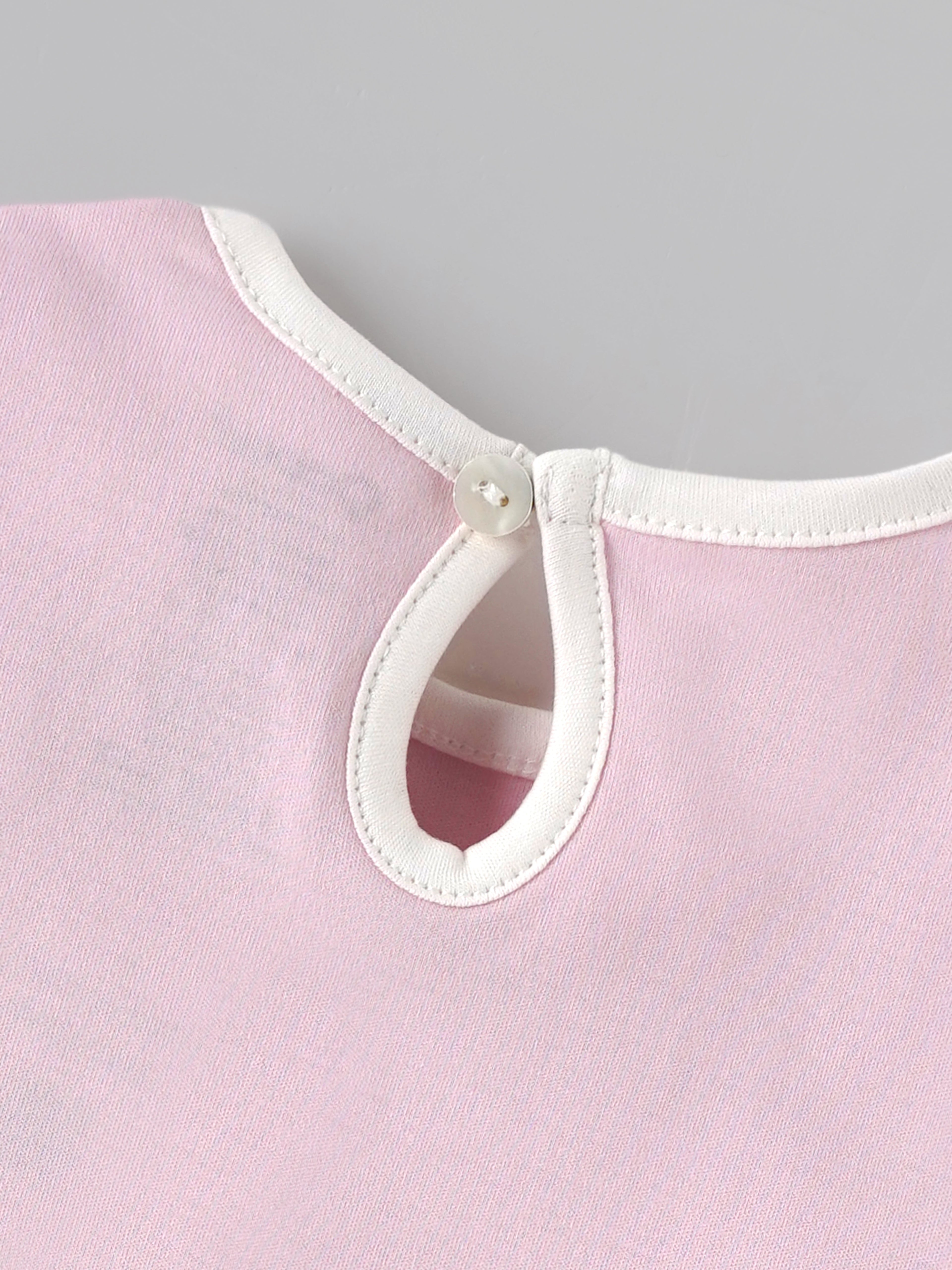 Popees Skin-friendly & Comfy Printed T-shirt(0-9 Months) for Baby Girls