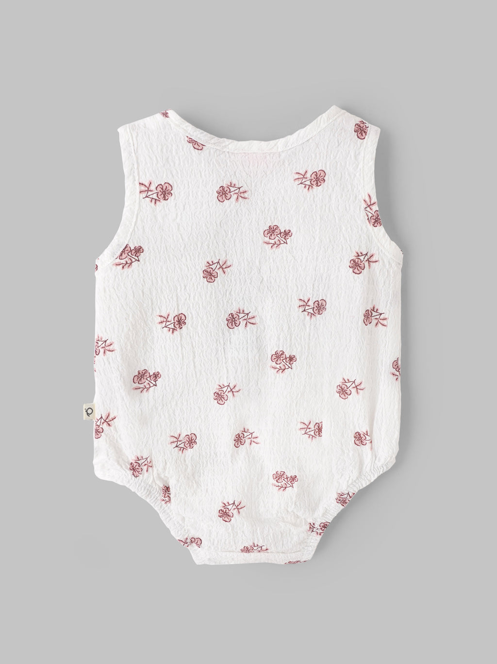 Popees Baby Cotton Muslin Sleeveless Bodysuit |Soft Floral Onesie with Snap Closure (Newborn–9 Months)