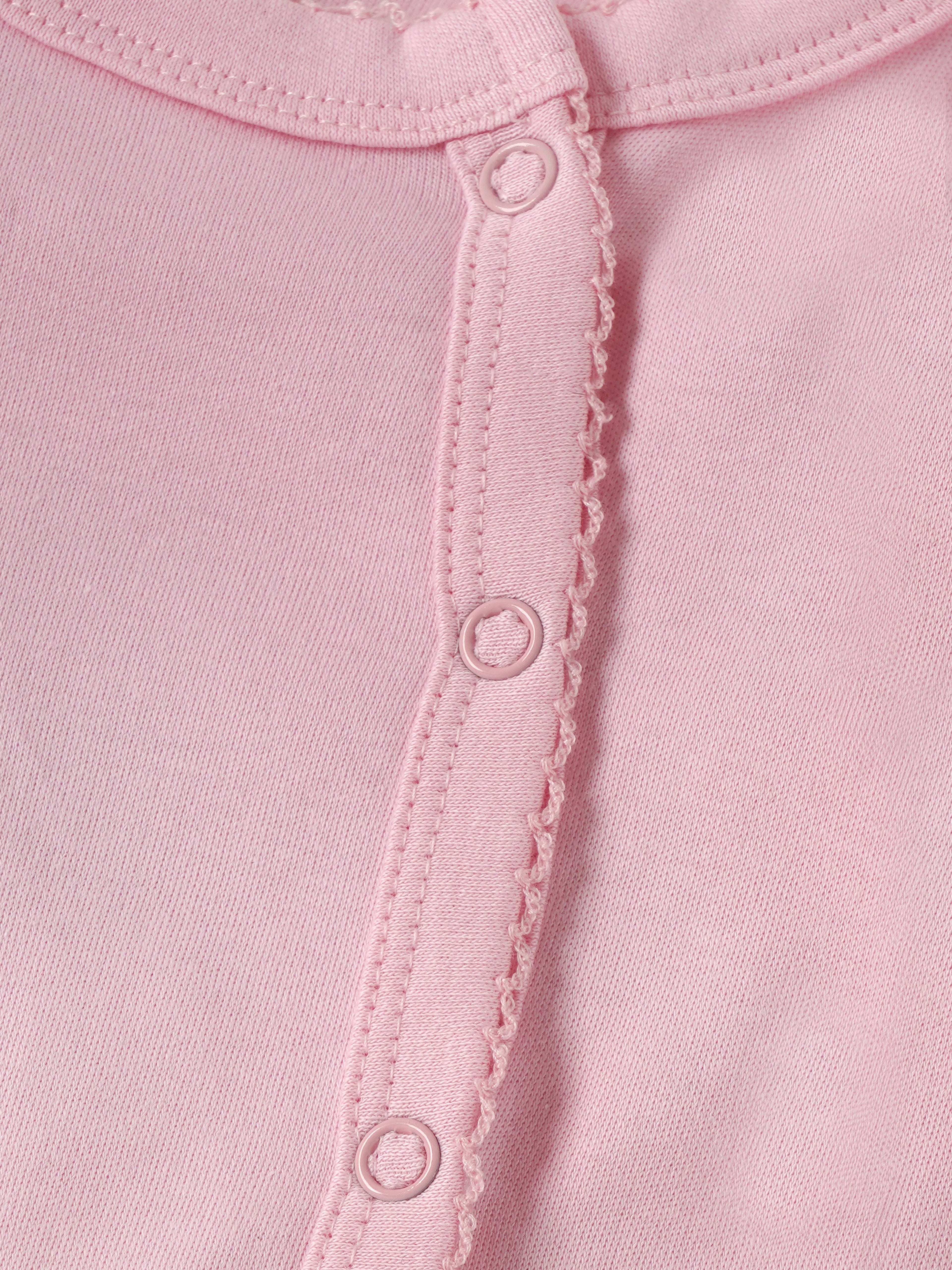 Popees Baby Unisex Cotton Full Sleeve Footed Sleepsuit| Tiny Baby, Newborn–6M