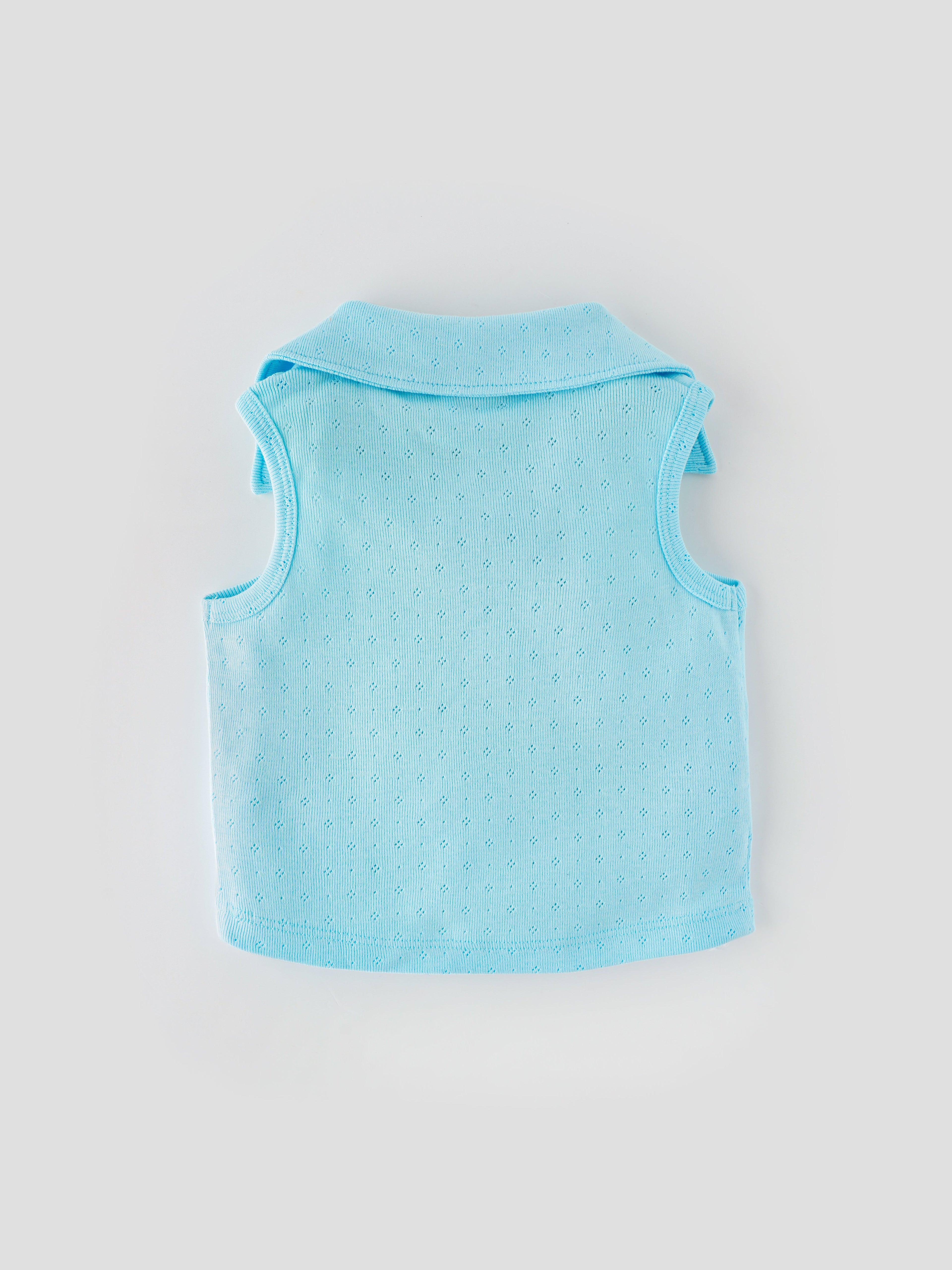 Popees Sleeveless Top with Collar for Girls (1–6 Years) – Fashionable & Comfy Wear