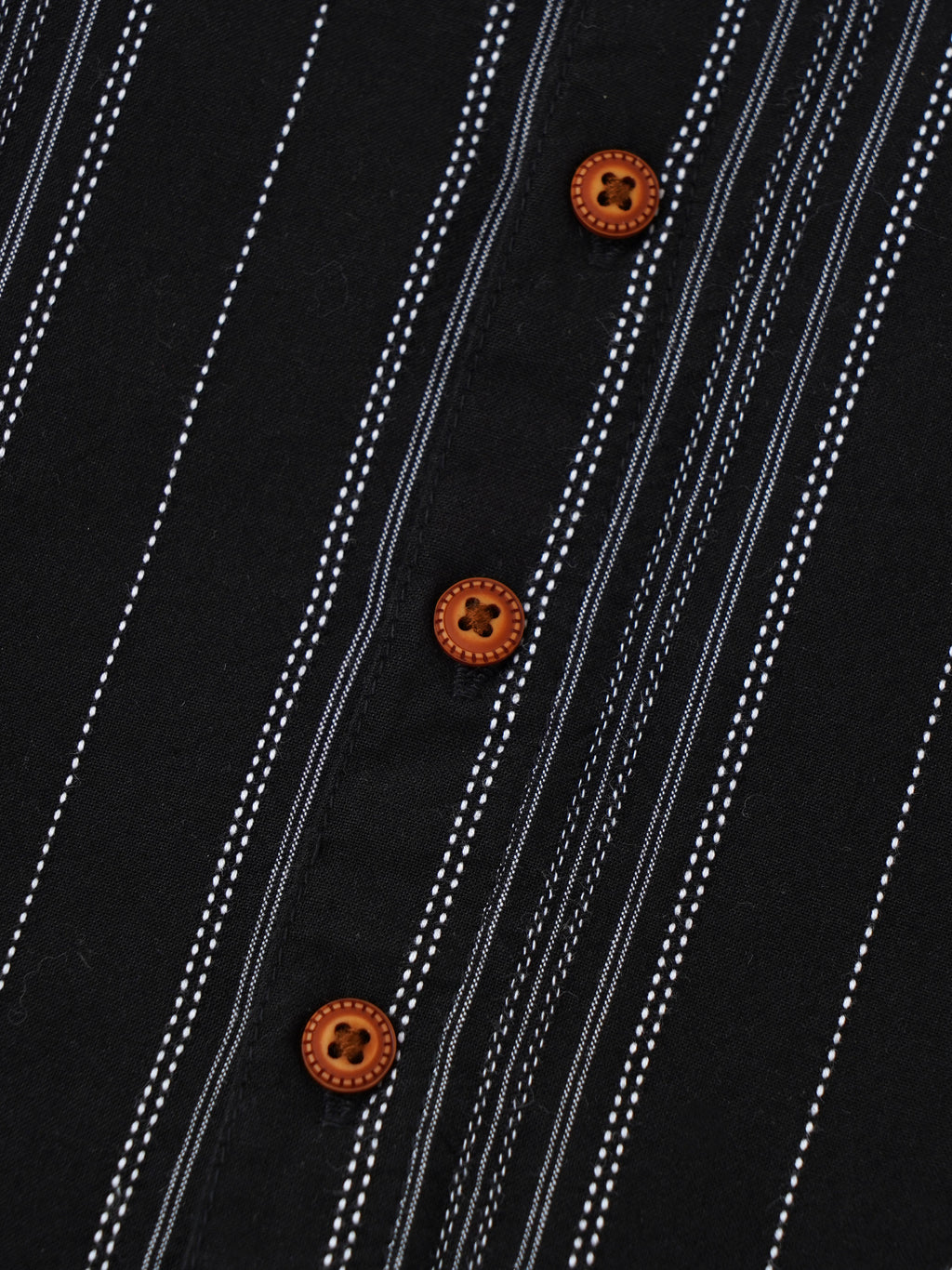 Popees Modern Black Striped Shirt Fashionable & Comfortable (3–36 Months) for Baby Boys