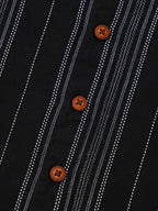 Popees Modern Black Striped Shirt Fashionable & Comfortable (3–36 Months) for Baby Boys