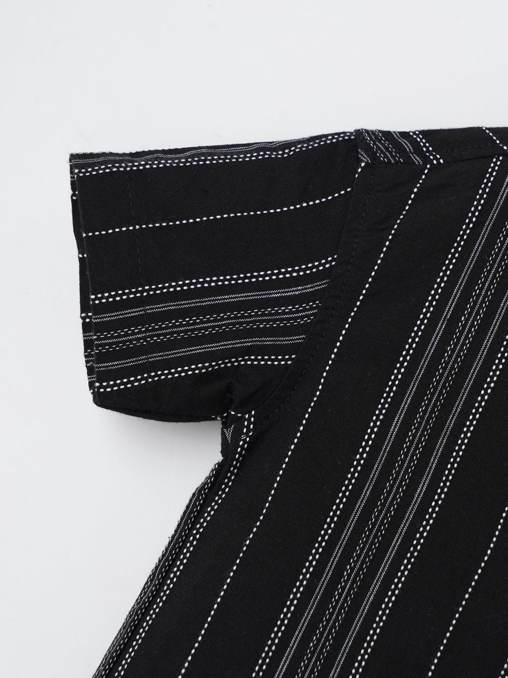 Popees Modern Black Striped Shirt Fashionable & Comfortable (3–36 Months) for Baby Boys