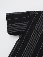 Popees Modern Black Striped Shirt Fashionable & Comfortable (3–36 Months) for Baby Boys