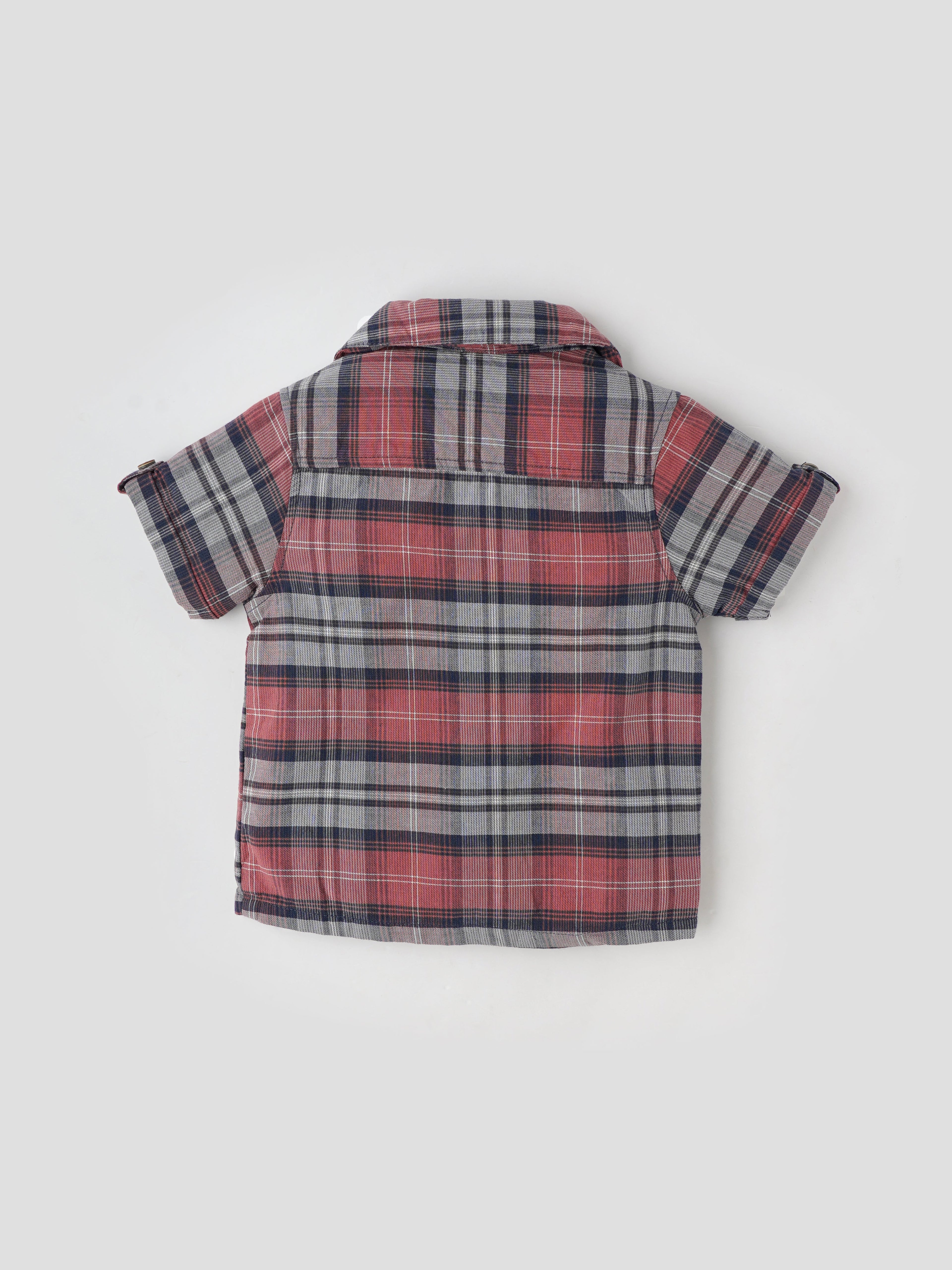 Popees Cute & Comfortable Lightweight Checked Shirt(3–36 Months) for Baby Boys
