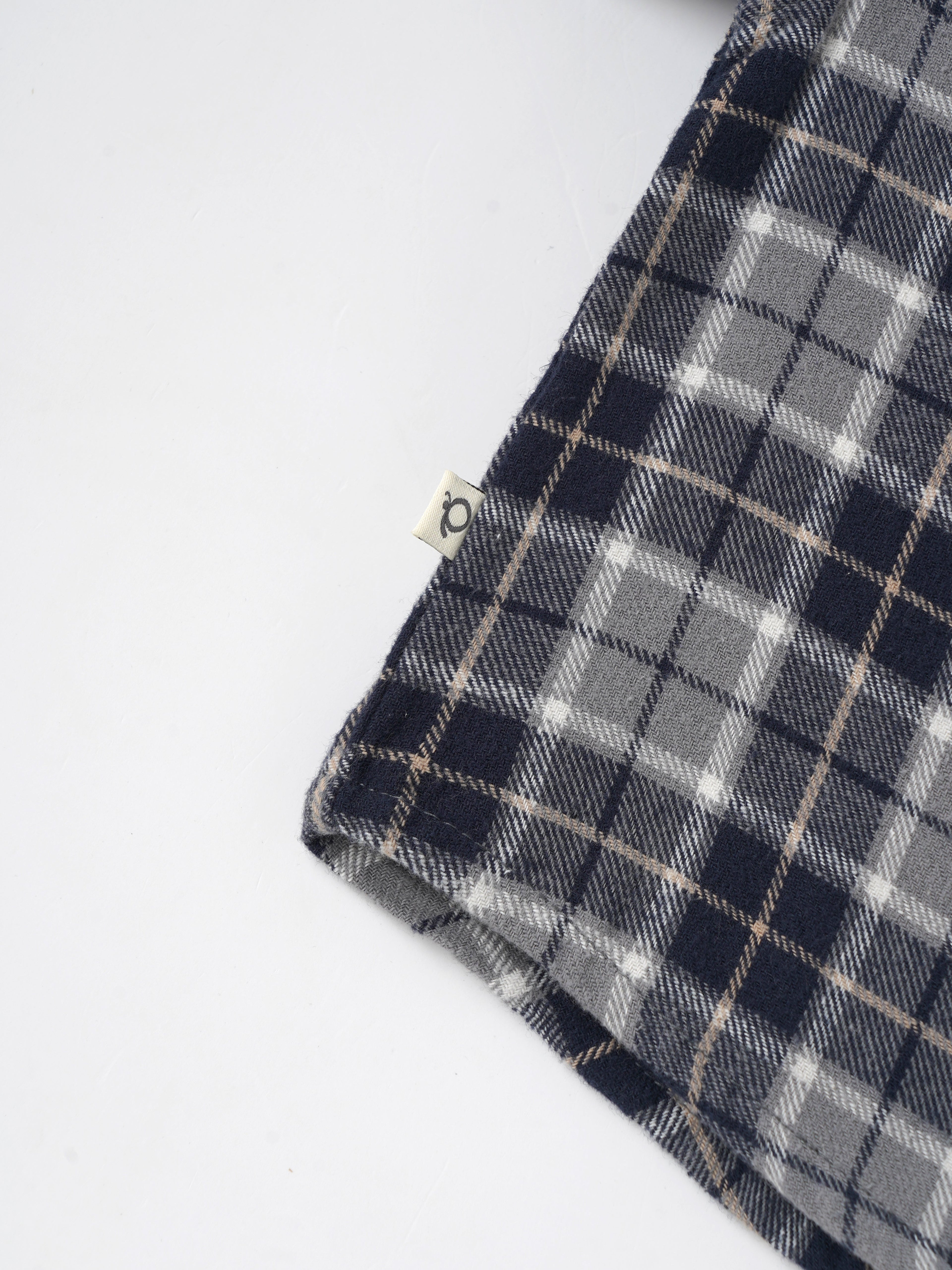 Popees Baby Boys Short Sleeve Cotton Shirt| Grey & Navy| 3-24 Months