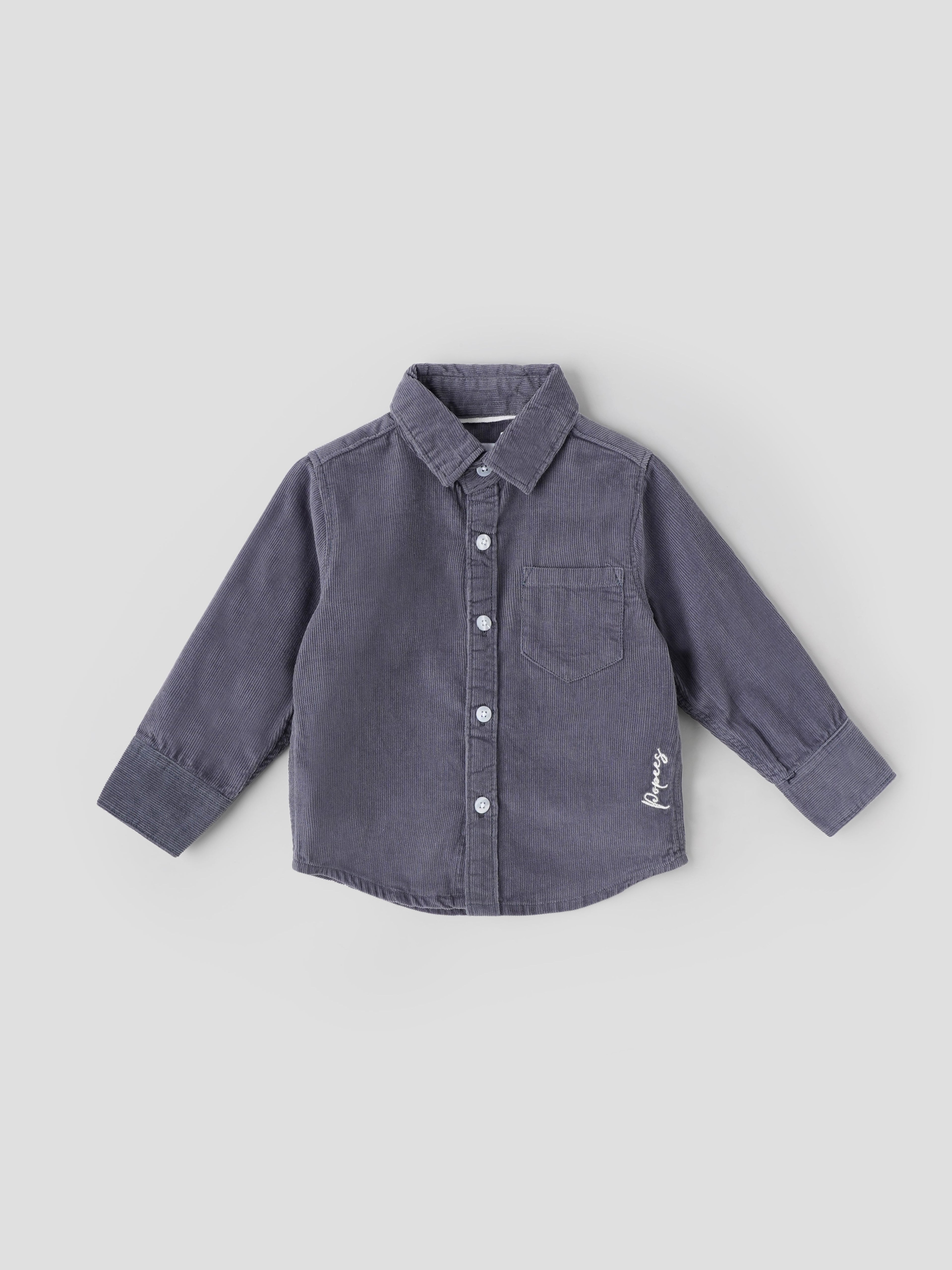 Popees Full-Sleeve Corduroy Shirt (3–36 Months) for Boys