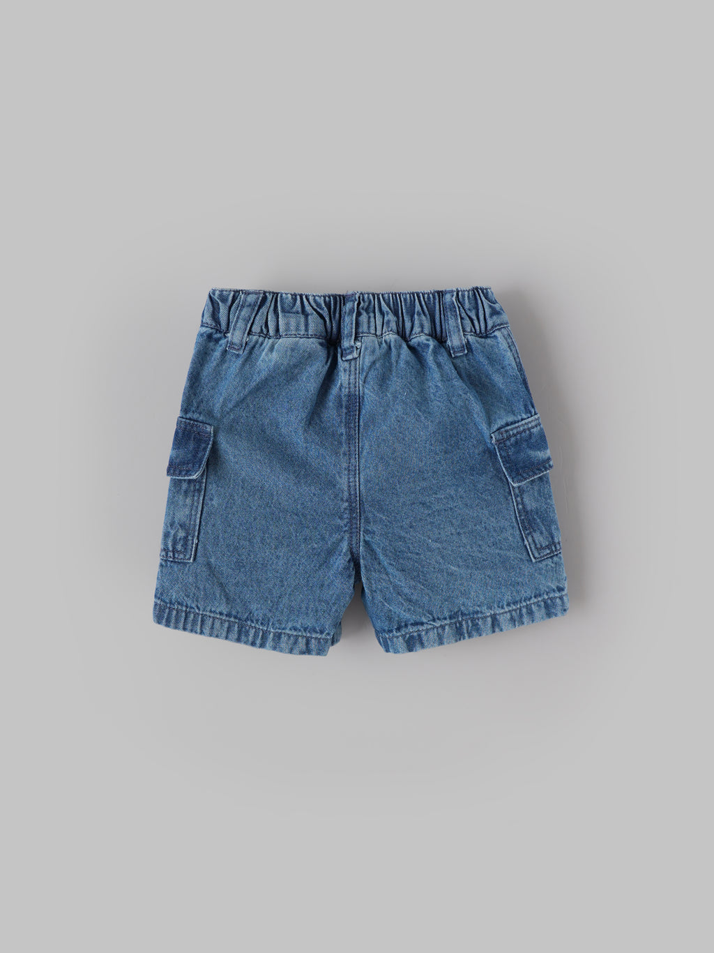 Popees Baby Boys Soft Denim Shorts| Blue | 3 Months To 24 Month
