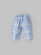 Popees Baby Boys Checked Cotton Pants| Blue| 3-24 Months