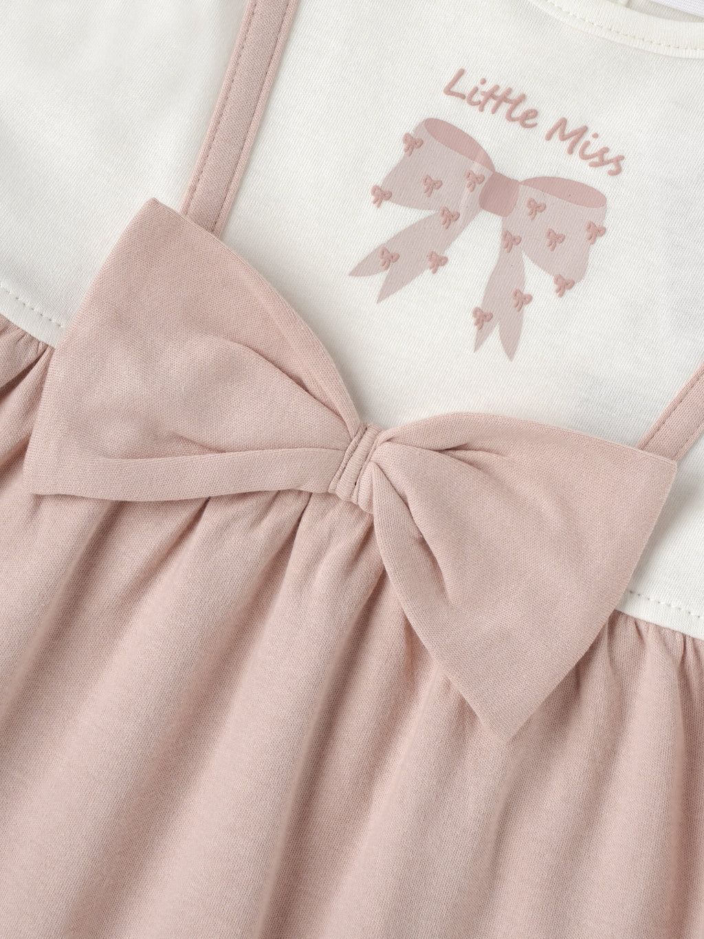 Popees Girls Half-Sleeve Back Open Dress (3-36 Months) Made of Organic Bamboo Cotton Fabric