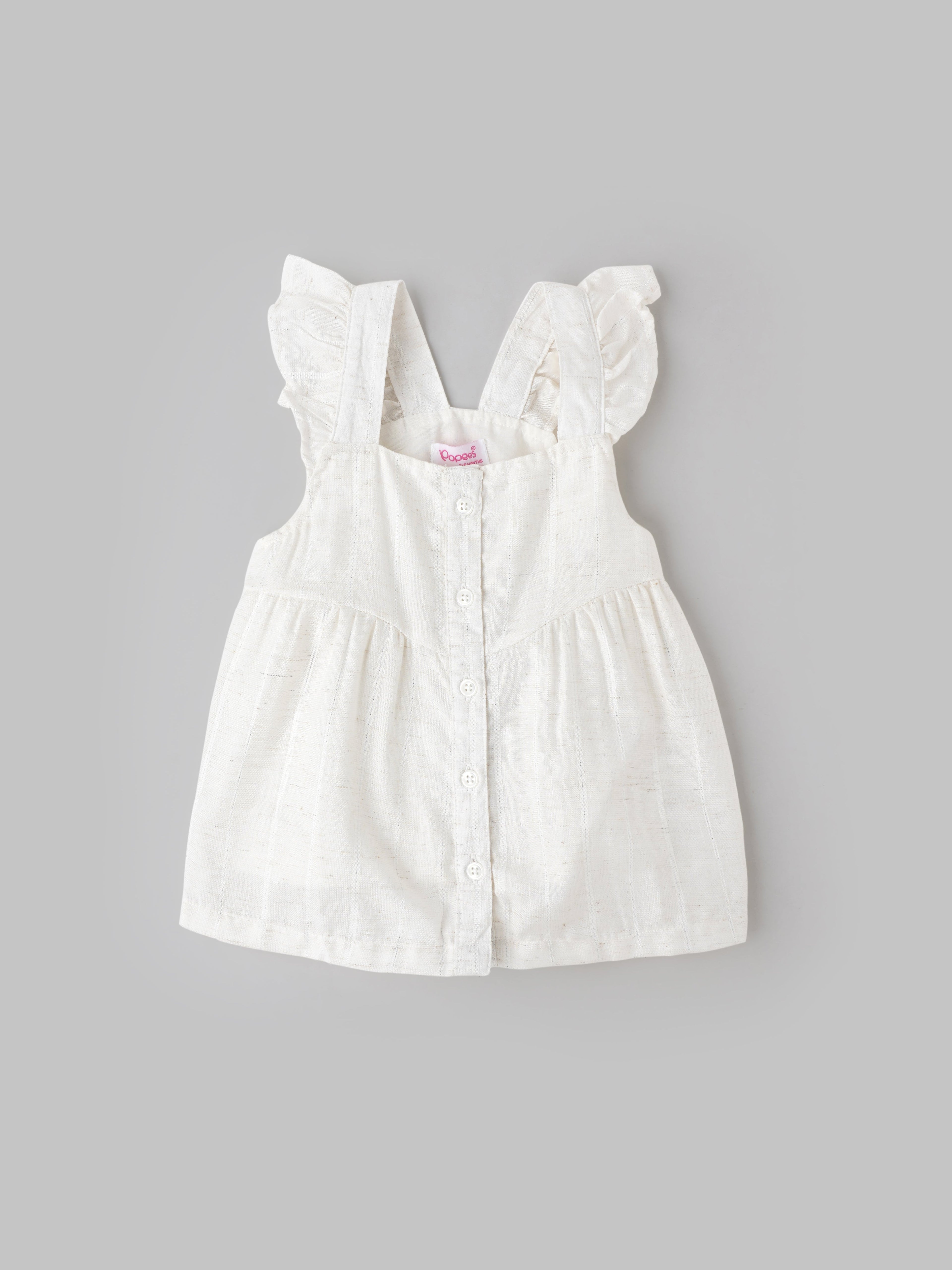 Popees Soft & Stylish Adorable Sleeveless Ruffle Dress (3–36 Months) for Baby Girls