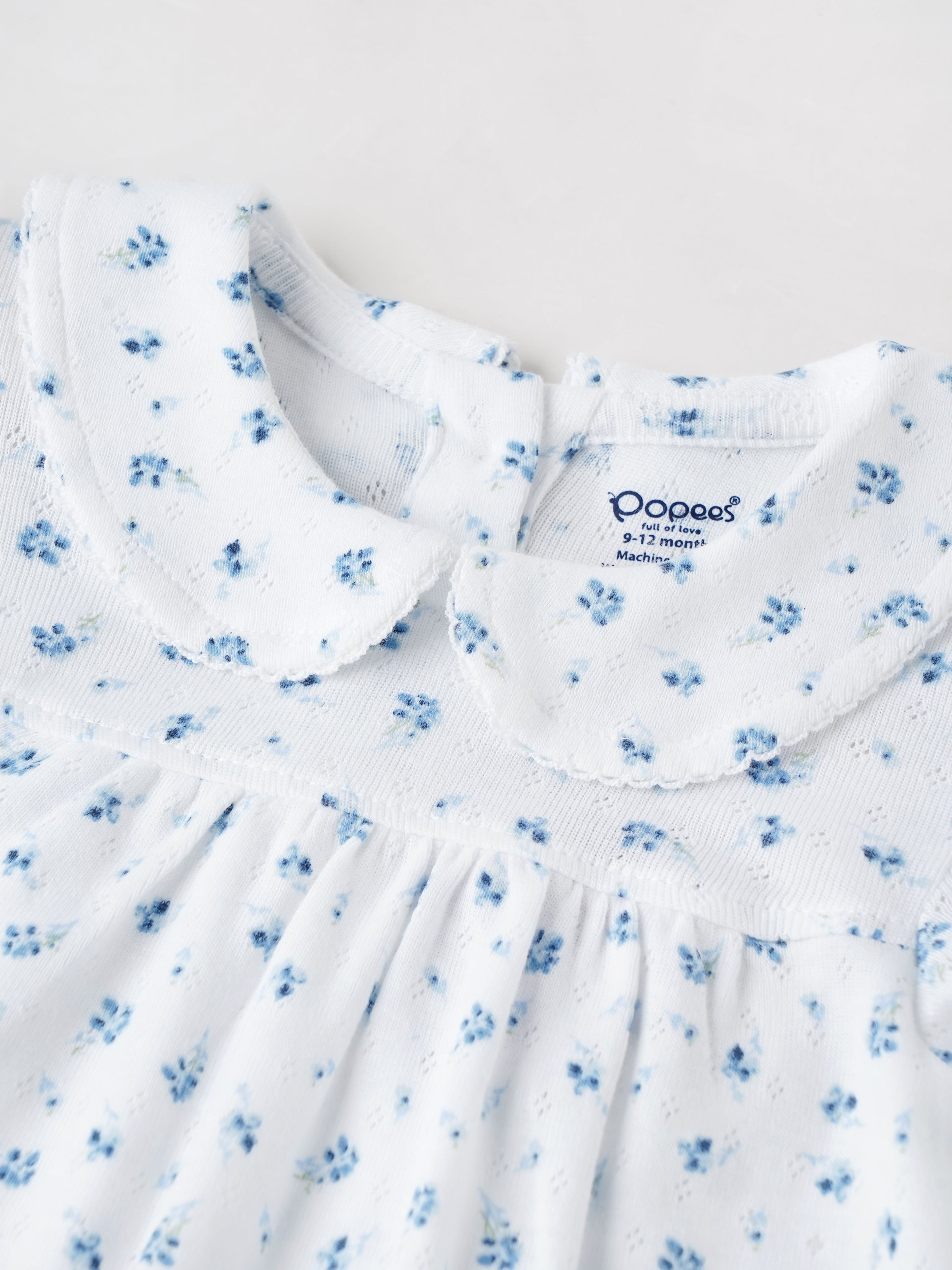 Popees Printed Short Sleeve Back Open Dress (3-36 Months) for Baby Girls