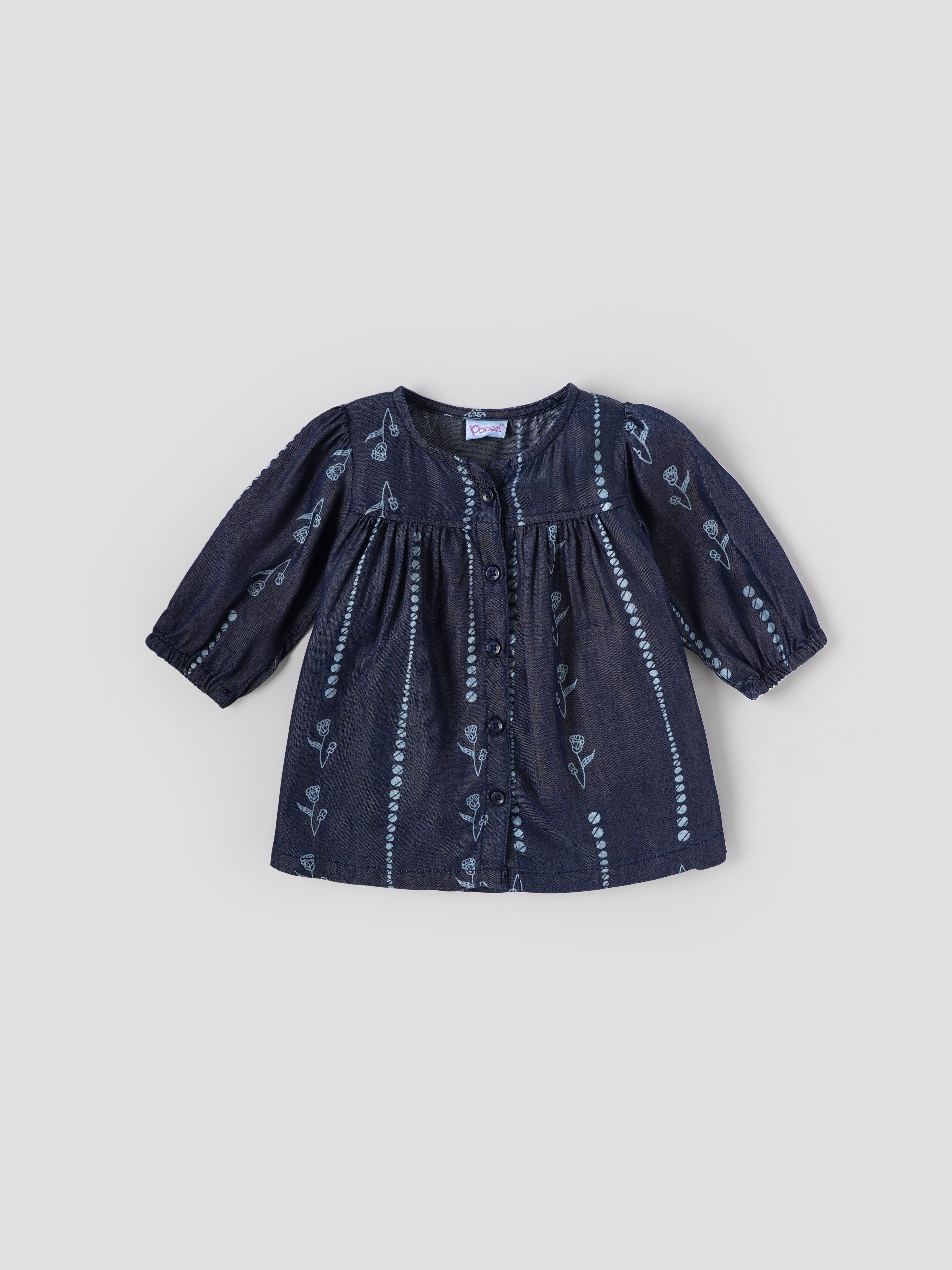 Popees Soft & Stylish Front Open Dress Floral Print (3–36 Months) for Baby Girls