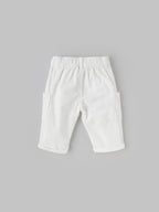 Popees Soft & Stylish Ribbed Corduroy Cargo Pants with Elastic Waist (3-24 Months)for Baby Girls