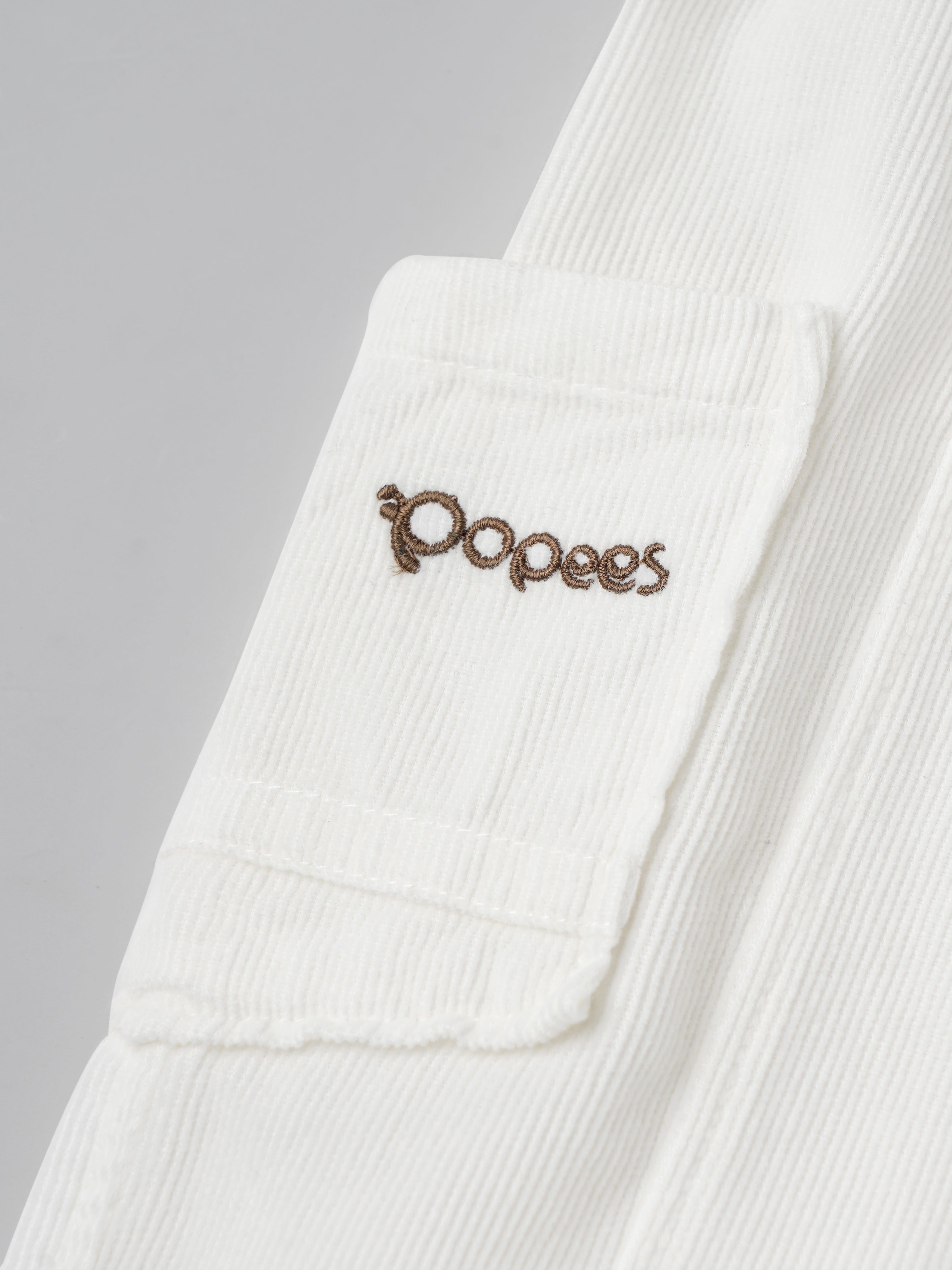 Popees Soft & Stylish Ribbed Corduroy Cargo Pants with Elastic Waist (3-24 Months)for Baby Girls