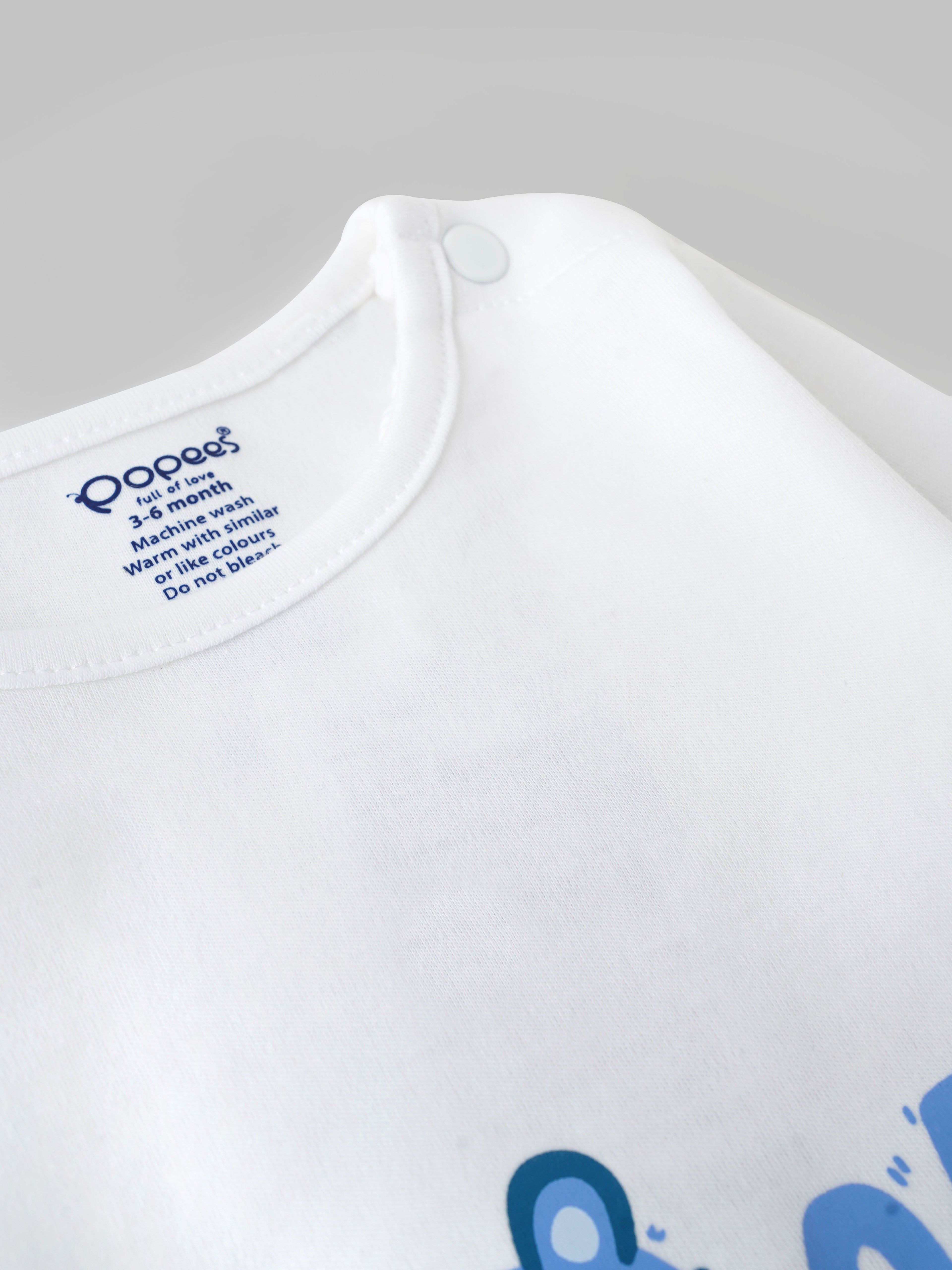 Popees Trendy & Comfy Bodysuit (0-6 Months) for Newborn Babies