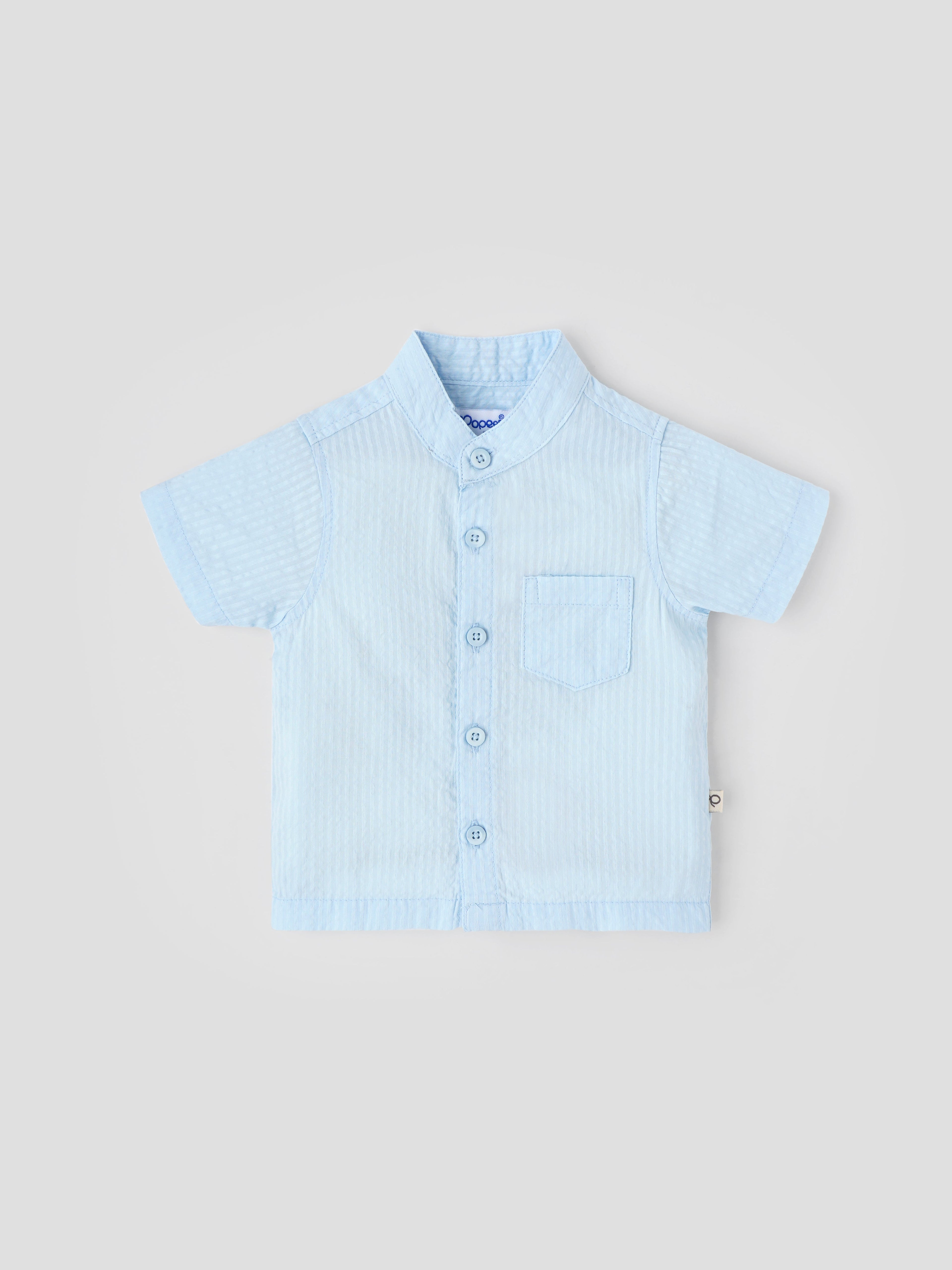 Popees Soft & Comfy Half Sleeve Classic Shirt (0–9 Months) for Baby Boys