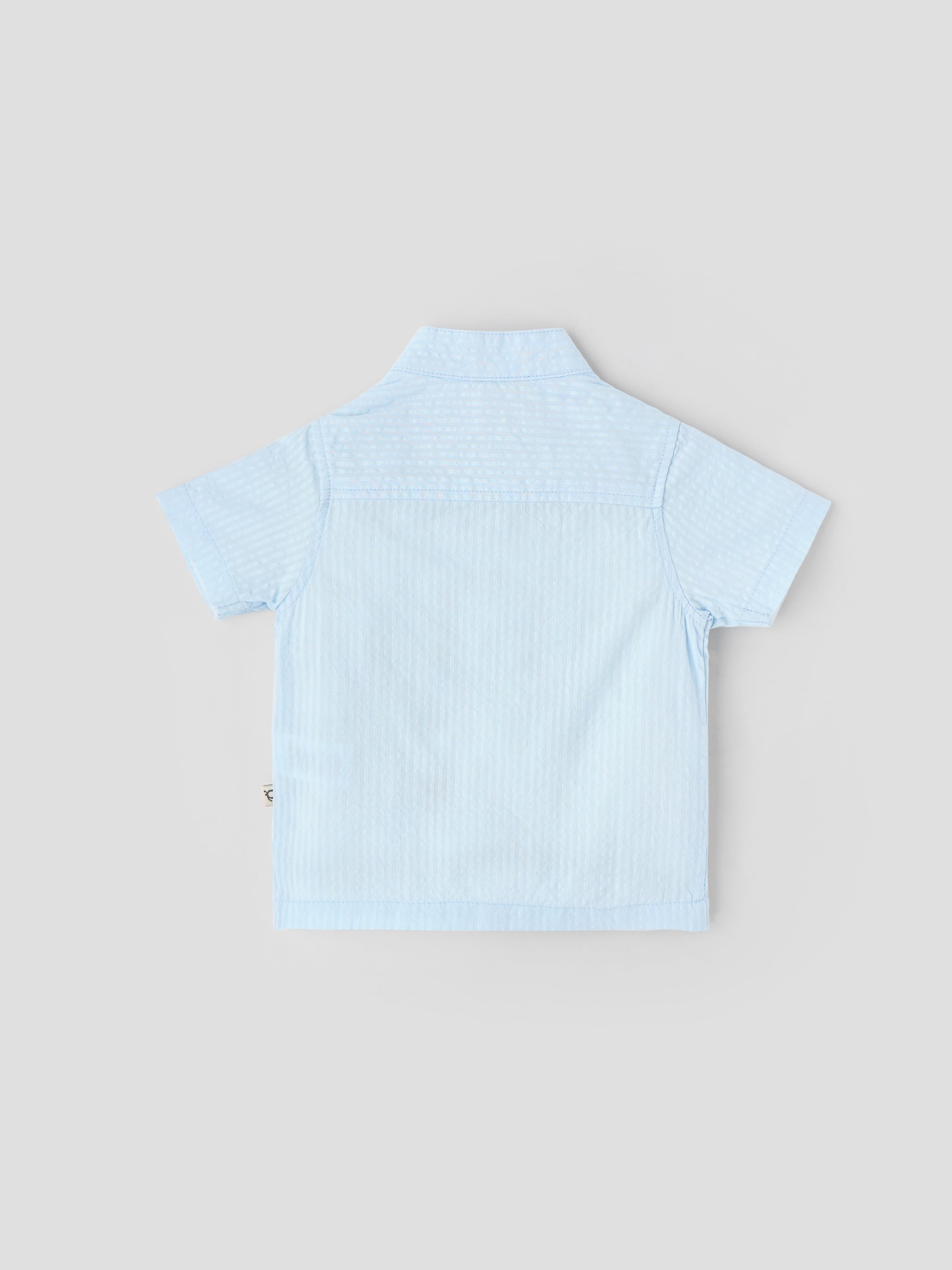 Popees Soft & Comfy Half Sleeve Classic Shirt (0–9 Months) for Baby Boys