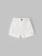 Popees Classic White Casual Shorts Lightweight Everyday Wear (0–9 Months) for Baby Boys