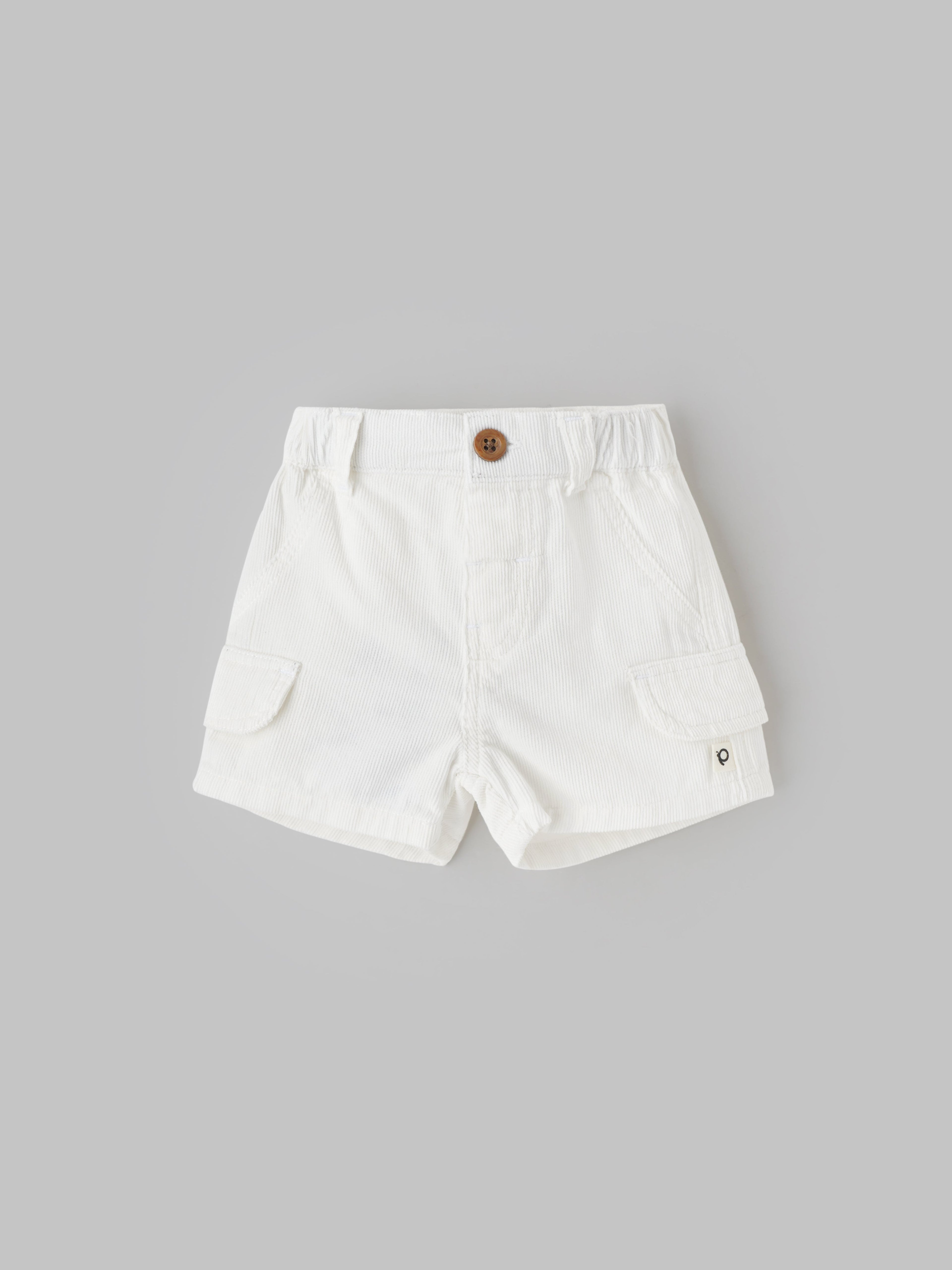 Popees Classic White Casual Shorts Lightweight Everyday Wear (0–9 Months) for Baby Boys